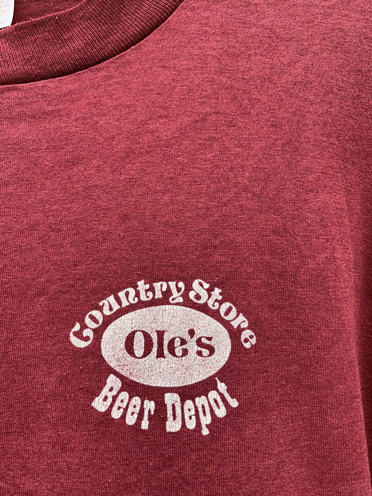 Cowboy Equipment × Vintage Vintage 80’s Country Store Ole’s beer depot t shirt Size US L / EU 52-54 / 3 - 5 Thumbnail