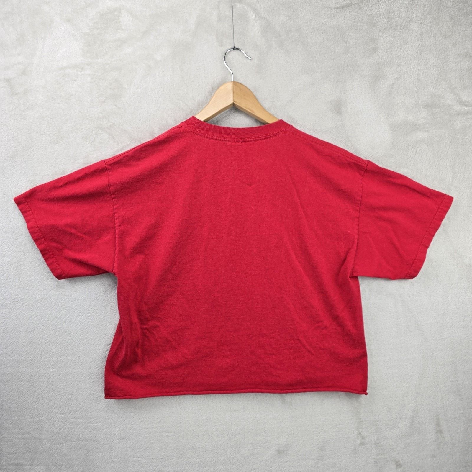 Alstyle Vintage Gone To My Happy Place Back Soon Cropped Shirt Large Size L / US 10 / IT 46 - 6 Thumbnail