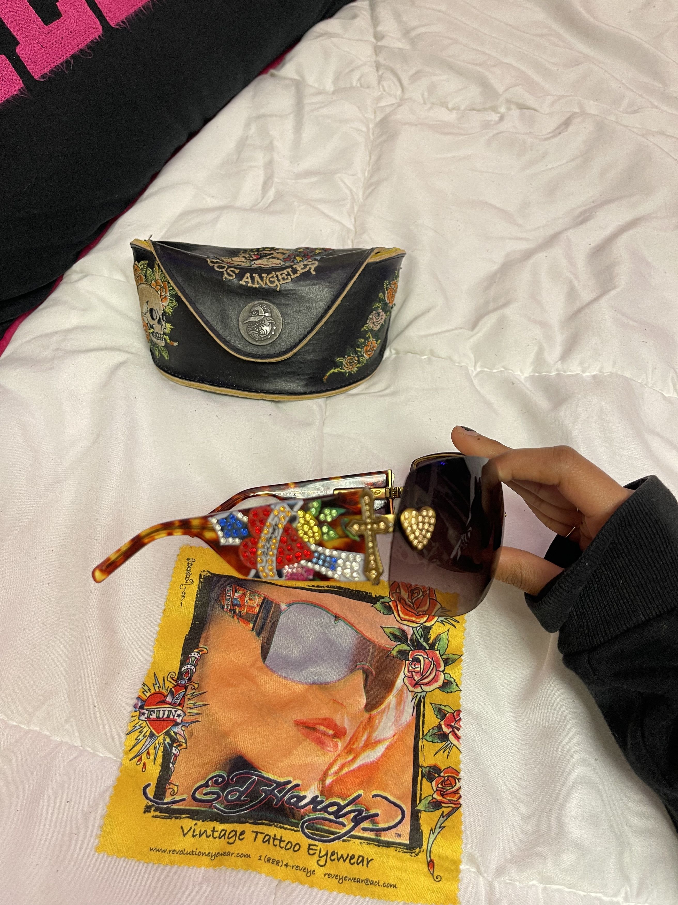 Ed Hardy Ed Hardy Vintage Sunglasses Size ONE SIZE - 1 Thumbnail