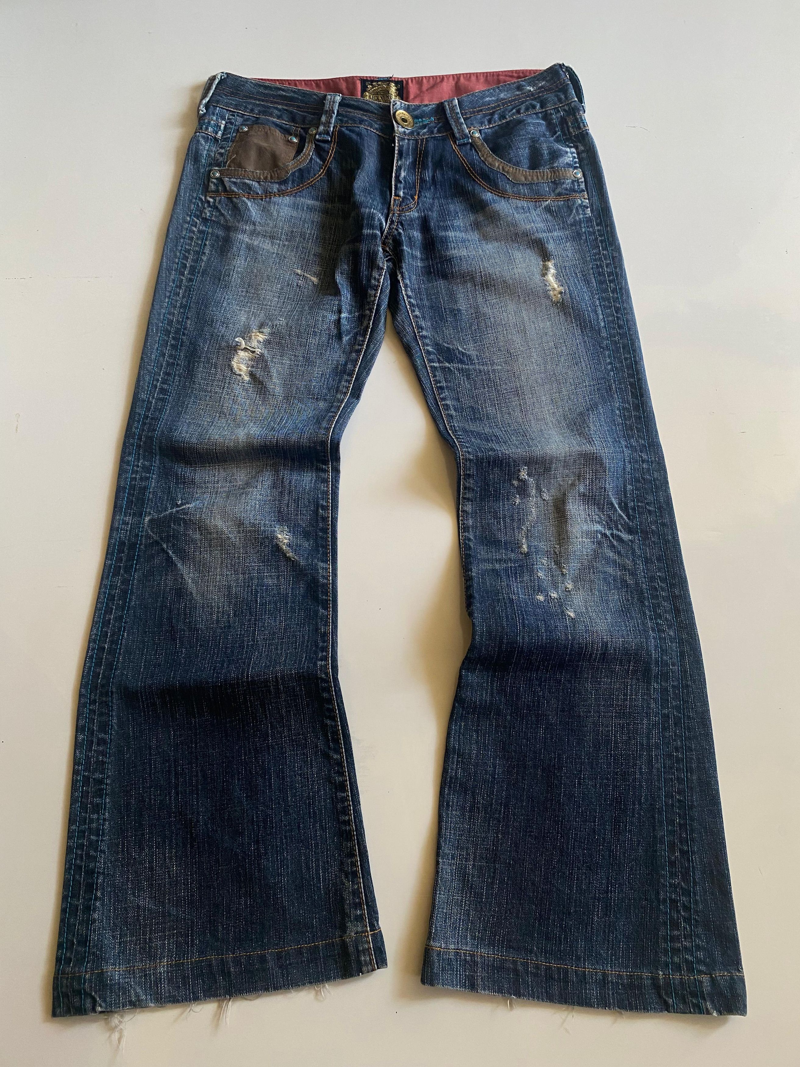 Japanese Brand Back Number Flared Pants Size US 30 / EU 46 - 1 Thumbnail