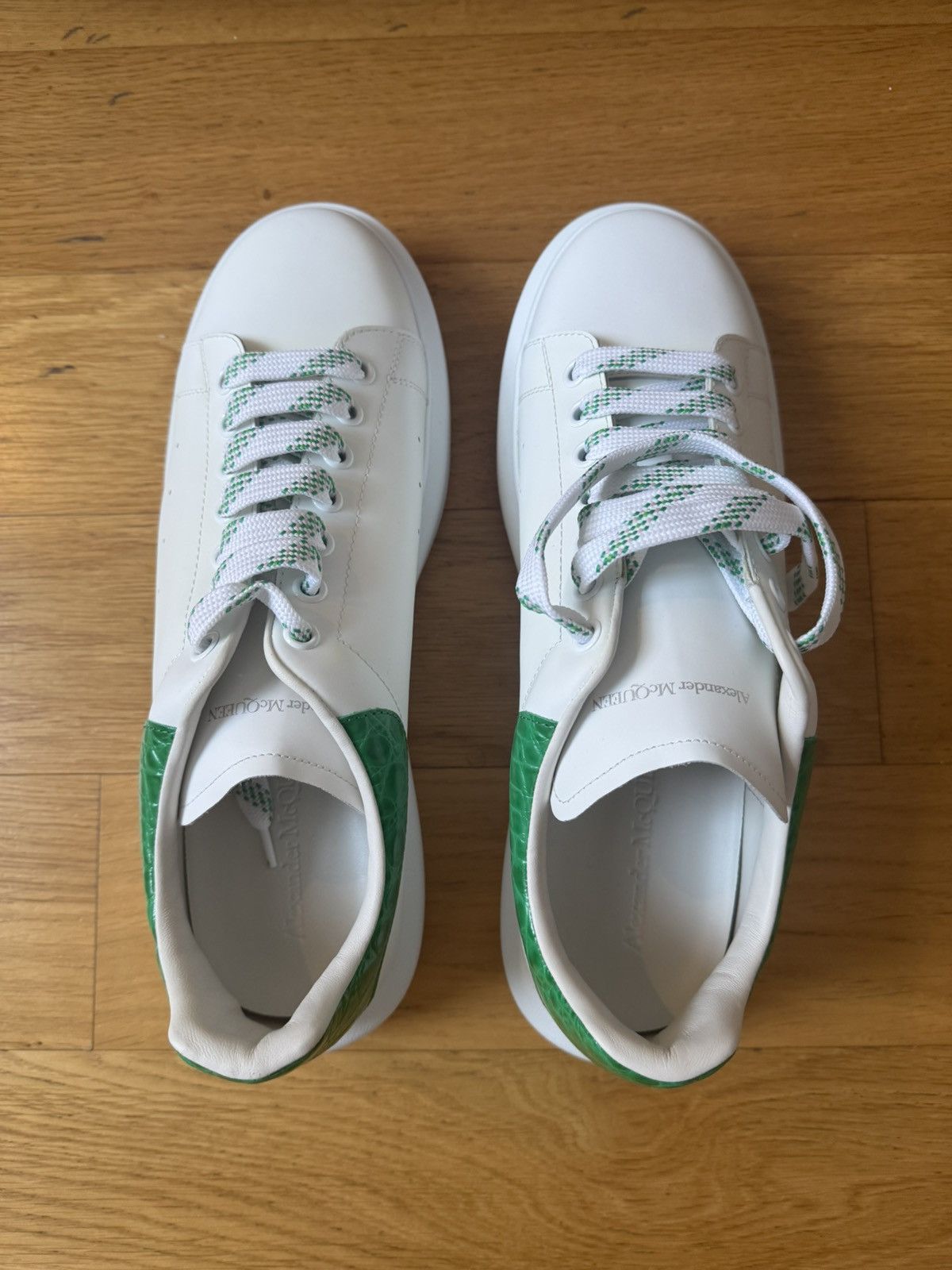 Alexander McQueen Alexander McQueen Green Snakeskin Sneaker Size US 15 / EU 48 - 7 Thumbnail