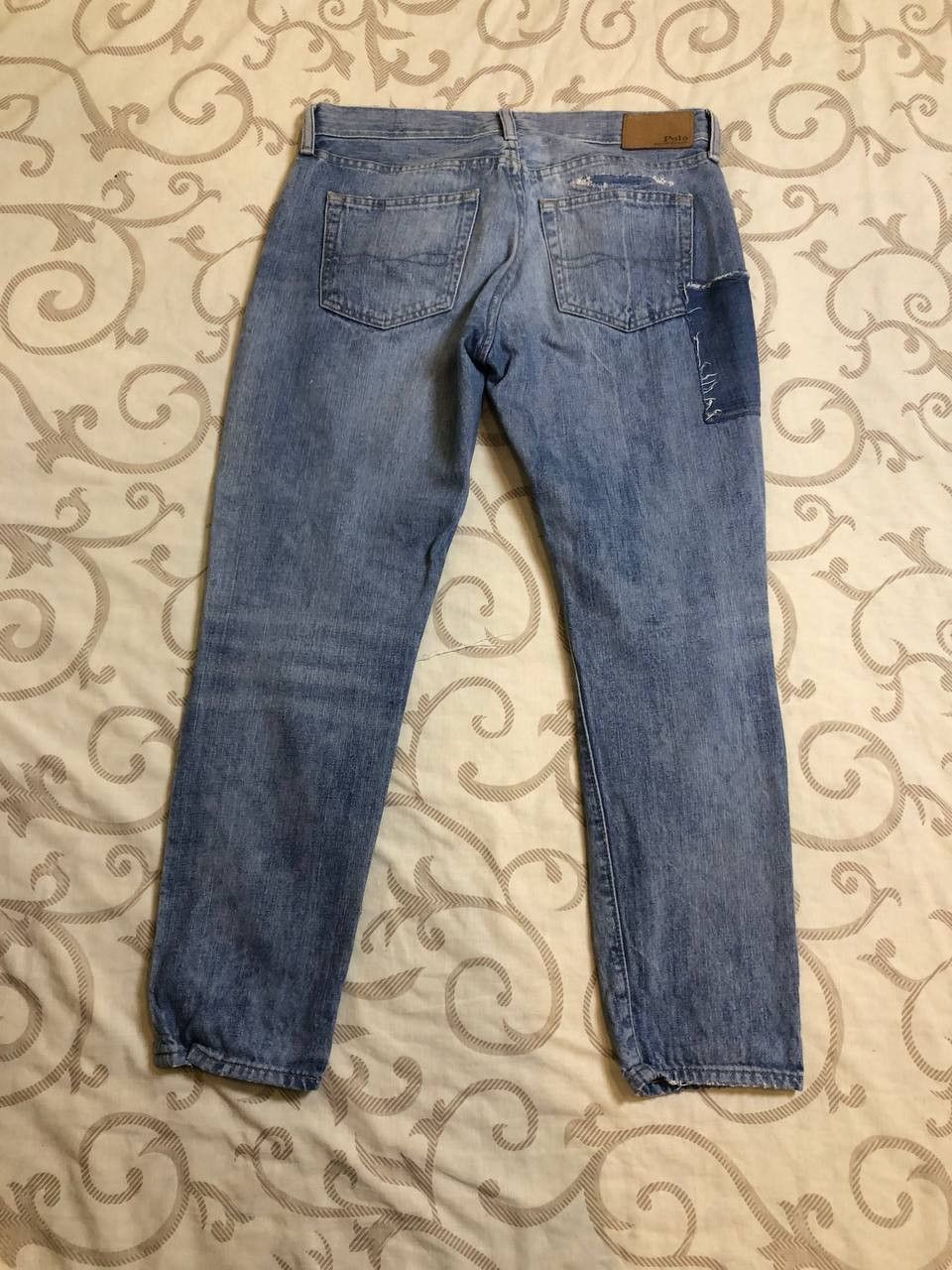 Polo Ralph Lauren Polo Ralph Lauren Vintage Straight Leg Denim distressed Size US 31 - 23 Thumbnail