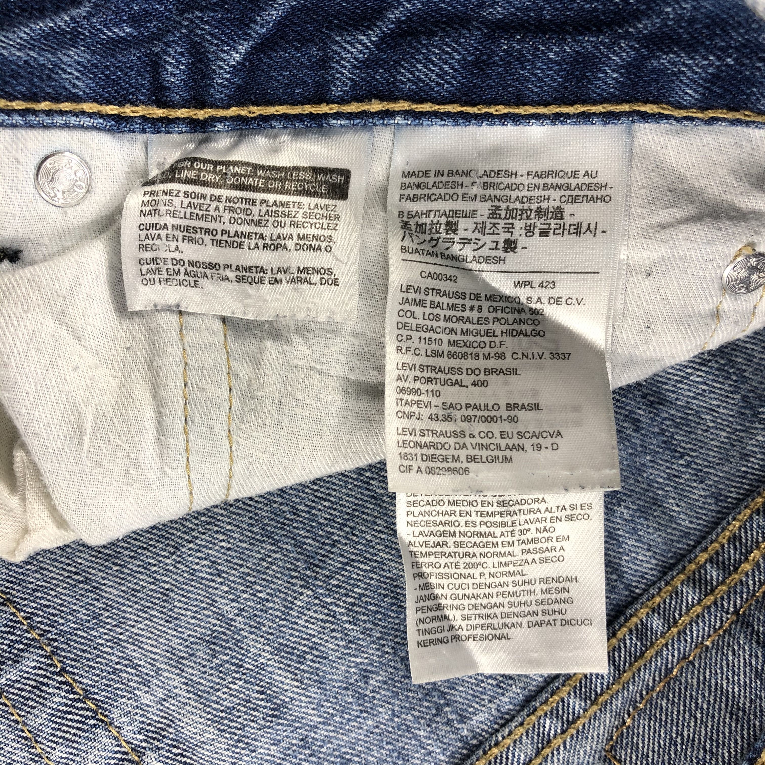 Levi's Vintage Blue Washed Levis 514 Jeans-J945 Size US 37 - 10 Thumbnail