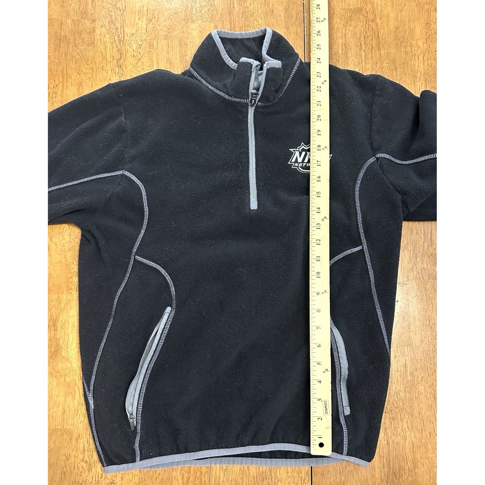 NHL NHL Network 1/4 Zip Fleece Pullover Jacket Small Sweatshirt Regular Men Black"} Size US S / EU 44-46 / 1 - 5 Thumbnail