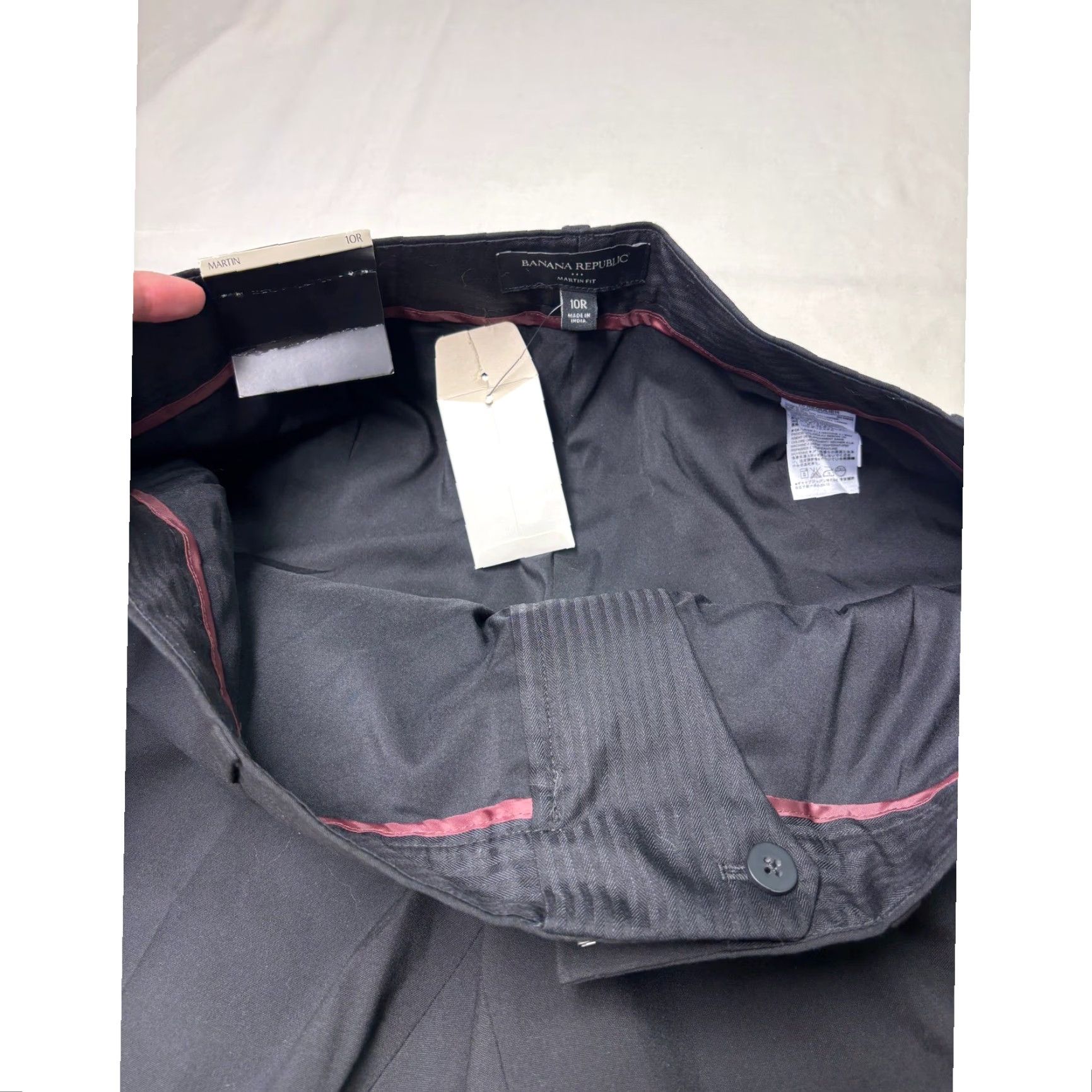 NWT Banana Republic Martin Fit Black Wide-Leg Dress Pants 10R Regular W34  L33 Women Black Dress Pants Sh - trueticket.mx
