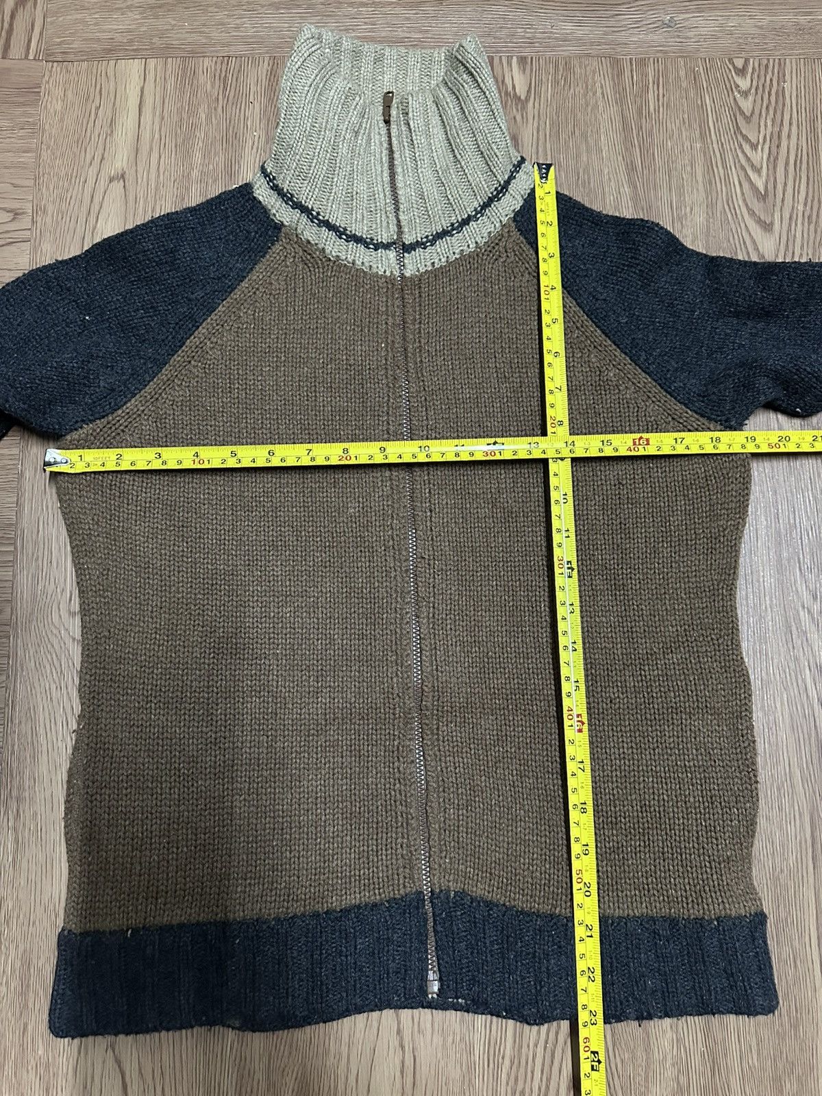 Yohji Yamamoto Rare!! SS99 Yohji Yamamoto Knit Turtle Neck Jacket Size US M / EU 48-50 / 2 - 8 Thumbnail