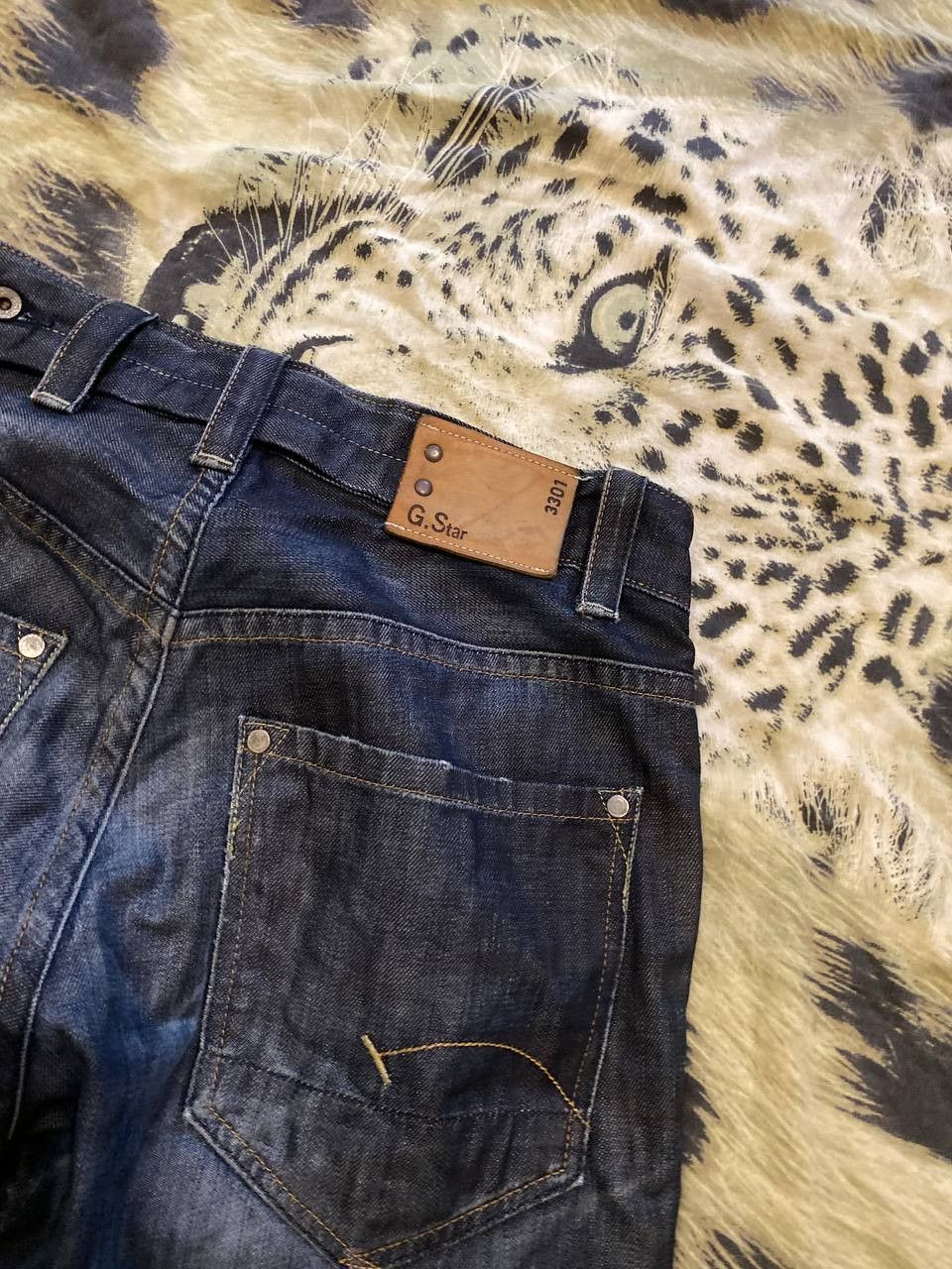G-Star streetwear G-Star Raw 3301 blue jeans denim pants vintage Size US 32 / EU 48 - 23 Thumbnail