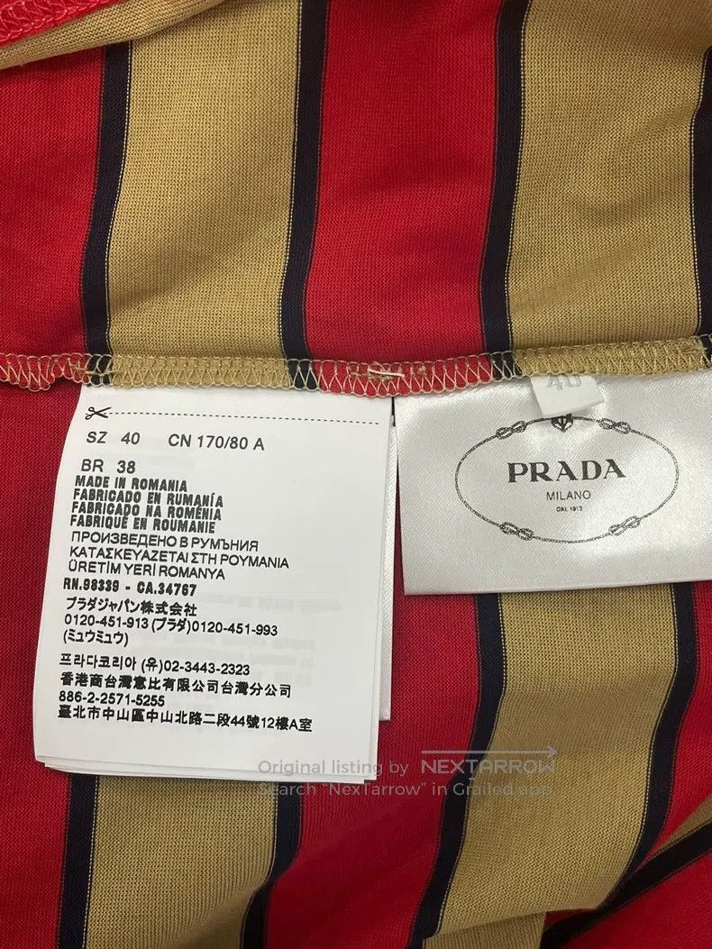 Prada Prada 25 spring and summer red and yellow colour-matched s Size S / US 4 / IT 40 - 5 Thumbnail