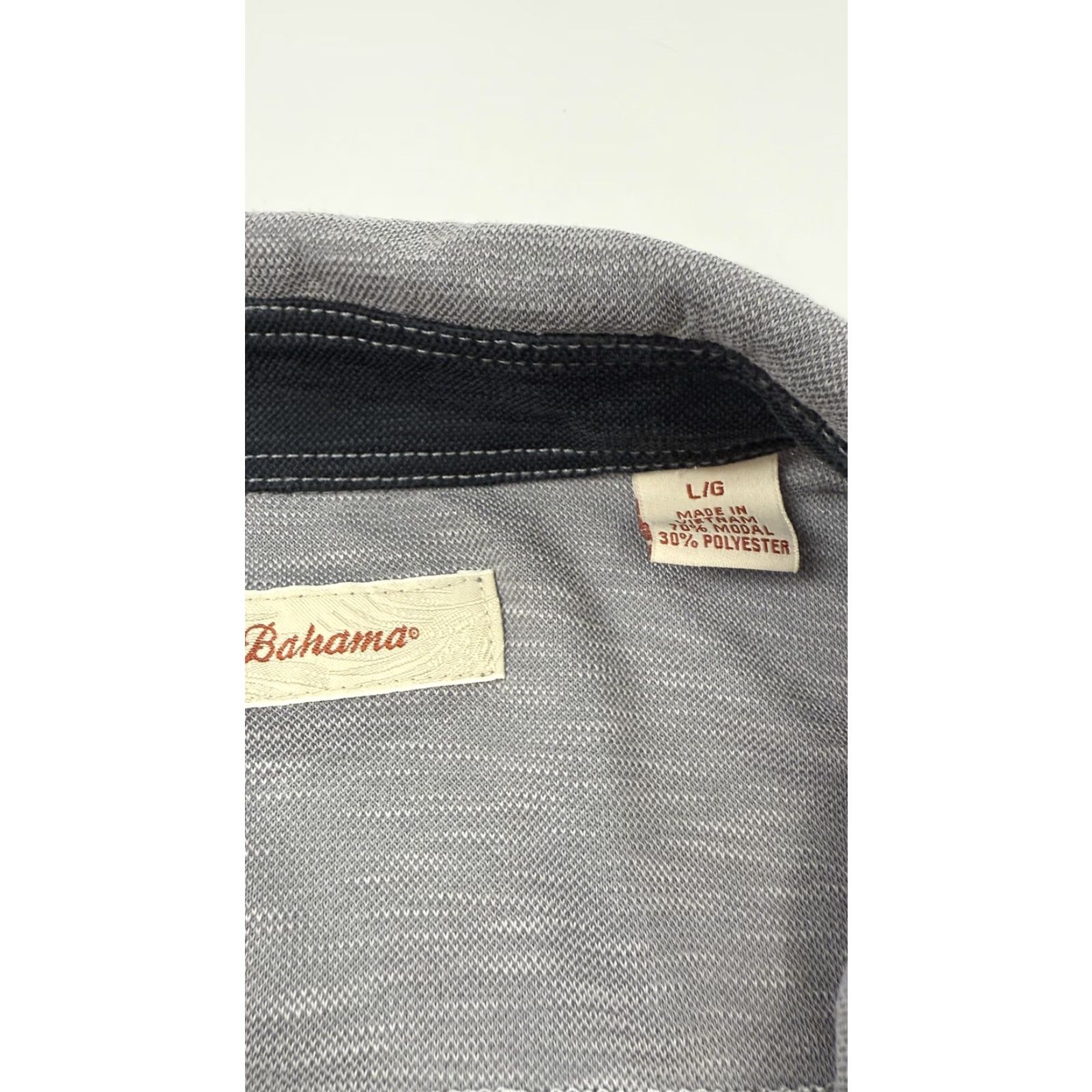 Tommy Bahama Tommy Bahama Polo Shirt Mens Large Gray Short Sleeve Modal Blend Casual Golf Top Size US L / EU 52-54 / 3 - 5 Thumbnail