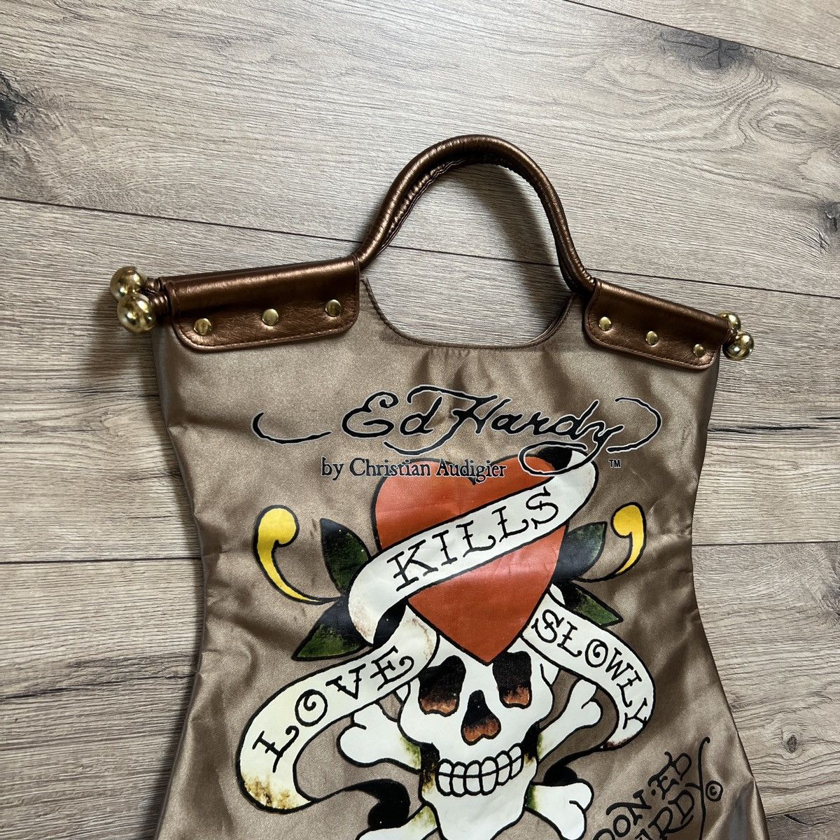 Ed Hardy ED HARDY by Christian Audigier Tote Bag y2k vintage tattoo Size ONE SIZE - 3 Thumbnail