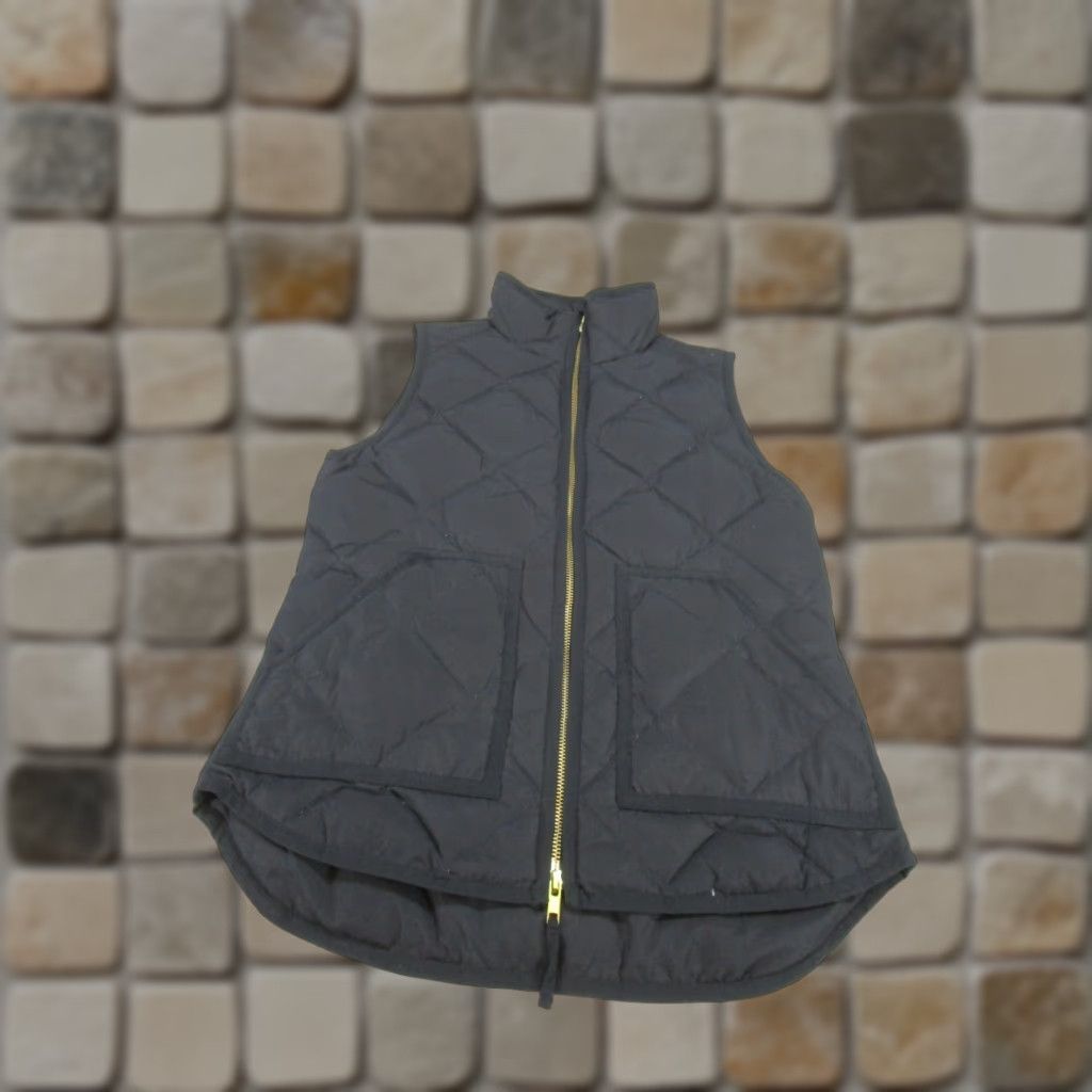 J.Crew VINTAGE J.Crew Vest Womens 2Xs Quilted Puffer Black Softshell Quilted Vest 2XS Womens Size XXS / US 00 / IT 34 - 1 Thumbnail