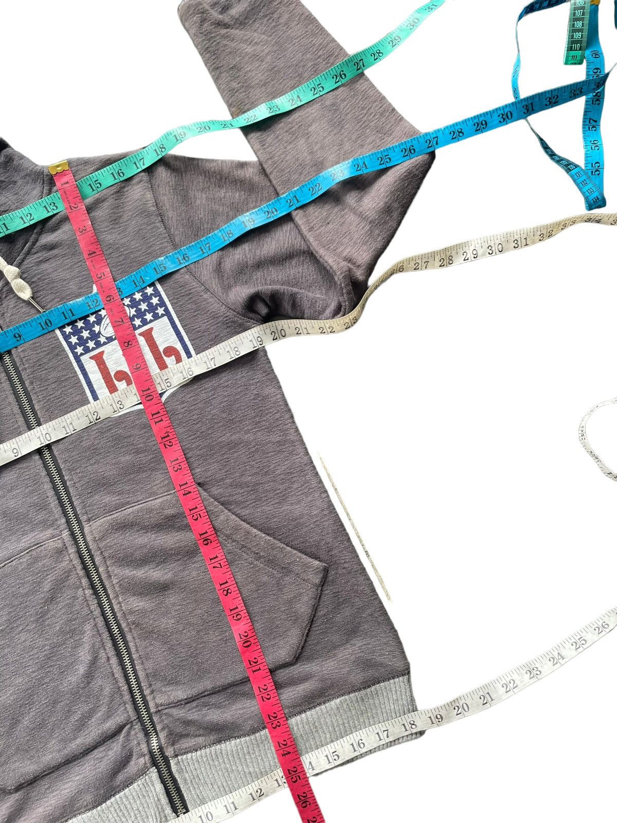 If Six Was Nine LiL Almond Usa Faded Zipper Hoodie Size US S / EU 44-46 / 1 - 7 Thumbnail