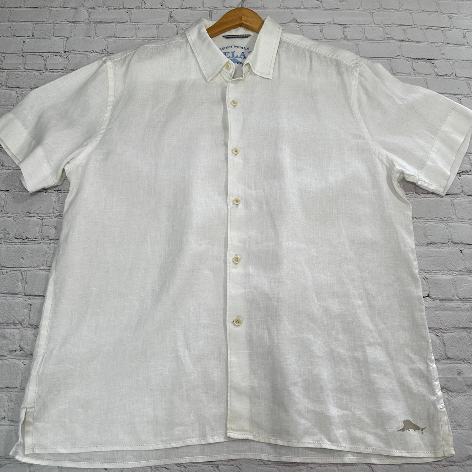 Tommy Bahama Tommy Bahama relax button-down short Short Sleeve 100% linen Size US XL / EU 56 / 4 - 5 Thumbnail