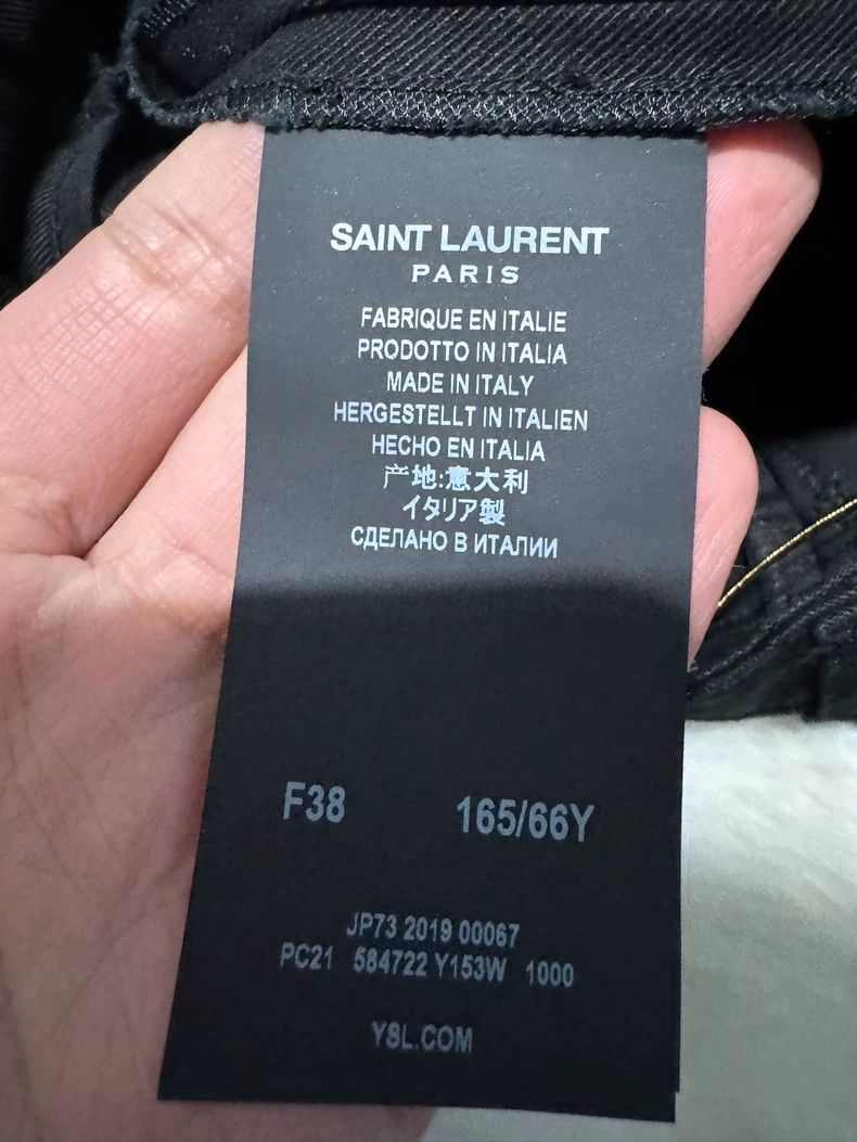Yves Saint Laurent saint laurent size f38 Star Embroidered Women's Denim Short Size 37" - 5 Thumbnail