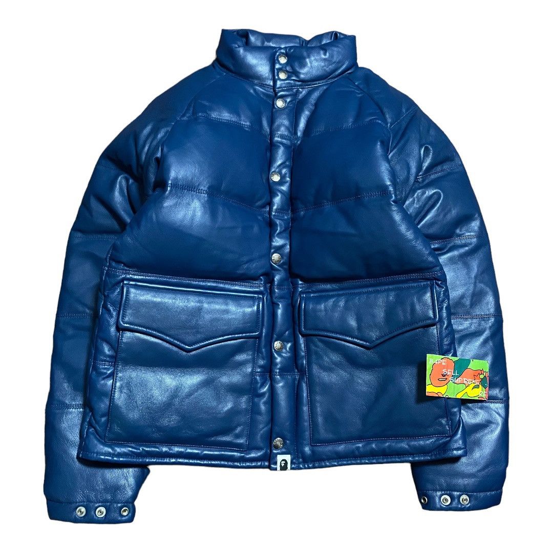 Bape Leather classic down Jacket