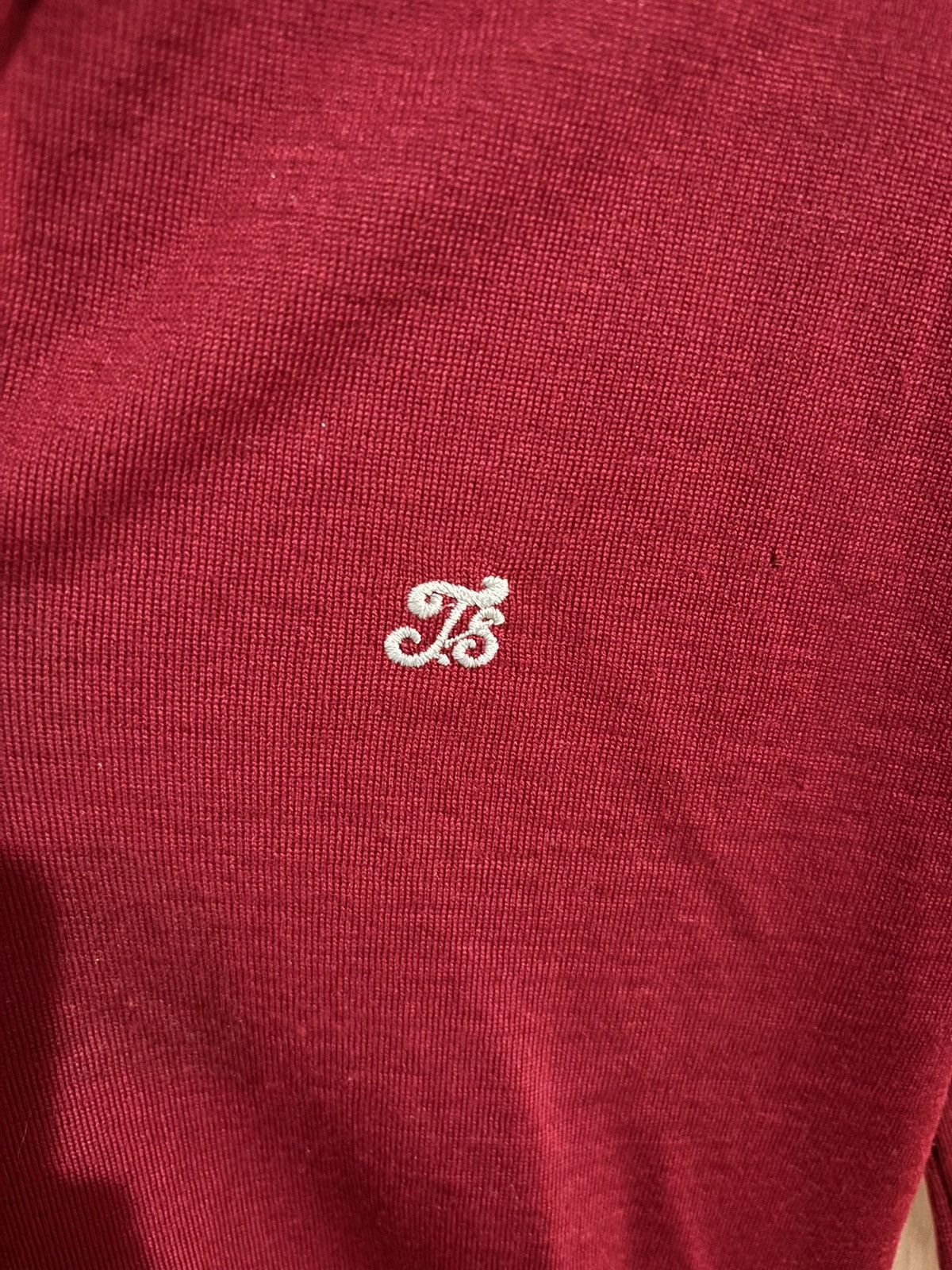 John Smedley Vintage 100% New Wool Red Polo Sweater Size US S / EU 44-46 / 1 - 4 Thumbnail