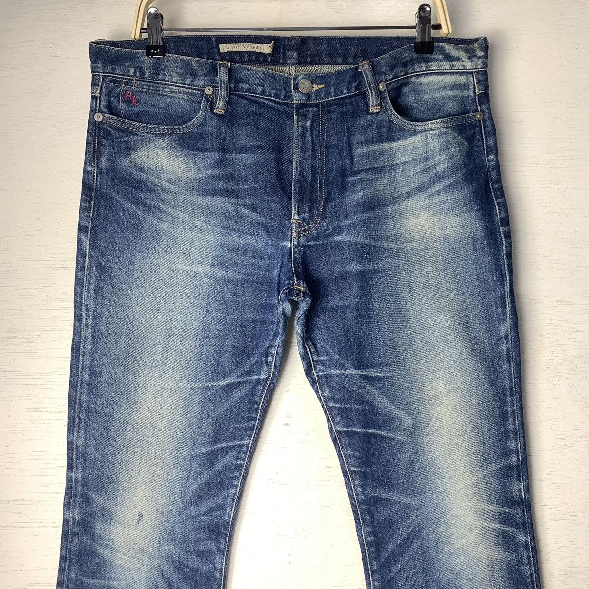 Ralph Lauren × Vintage Ralph Lauren Slim Boyfriend Denim Jeans Size US 35 - 3 Thumbnail