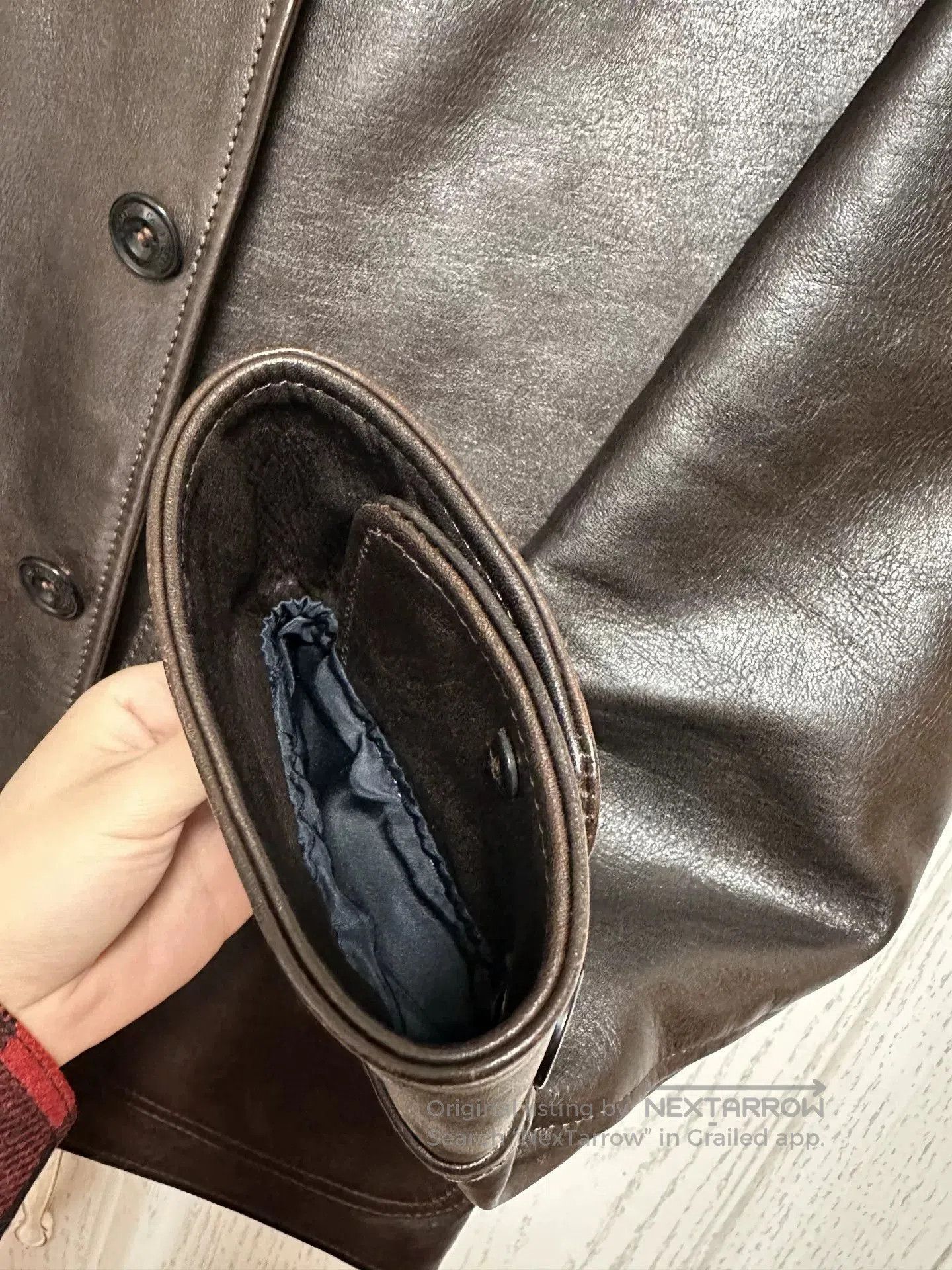 Y'2 Leather Y'2LEATHER Vintage Horsehide Trucker Jacket. Size US XXS / EU 40 - 4 Thumbnail