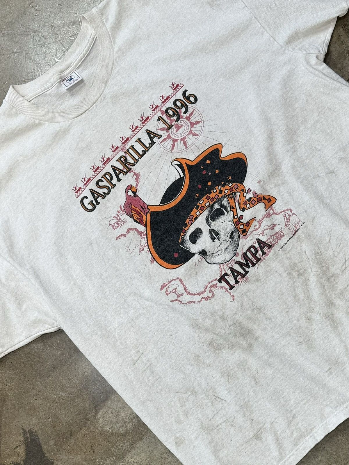 Delta Vintage 1996 Gasparilla Tampa Pirate Tee XL Size US XXL / EU 58 / 5 - 1 Thumbnail