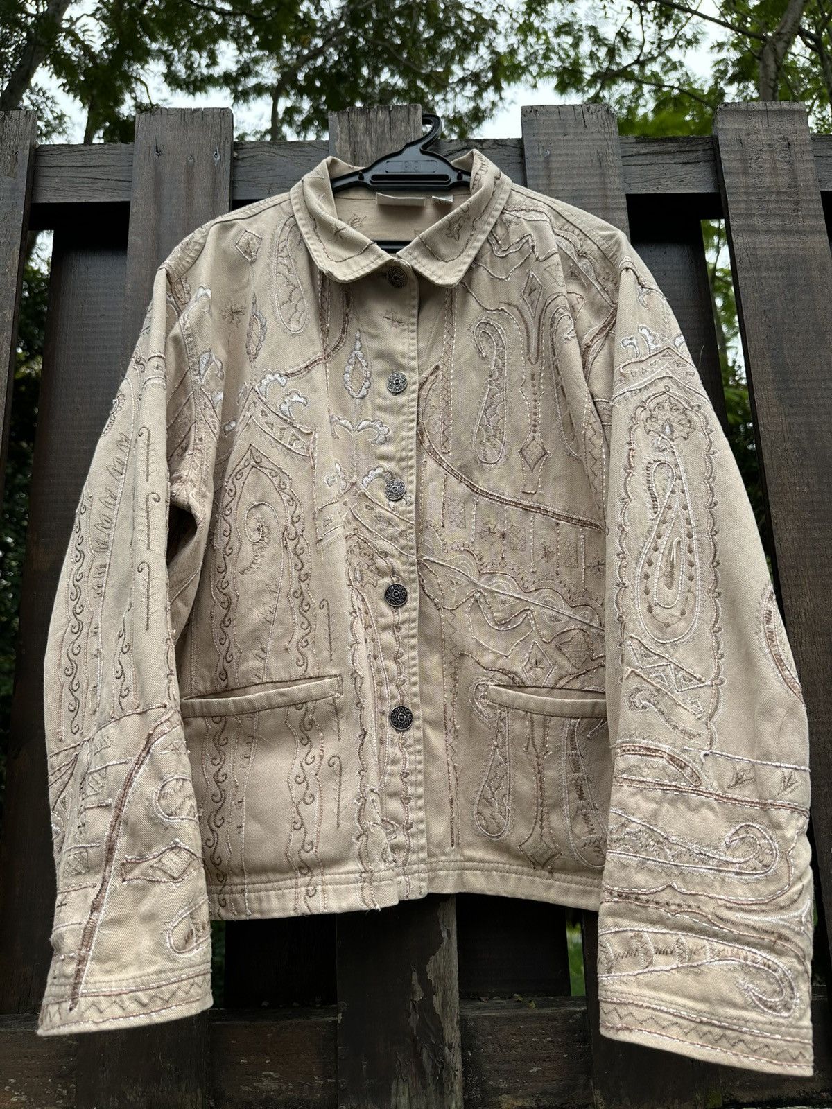 Chicos × Vintage 80s Chicos Design Full Embroidery Jacket Size US M / EU 48-50 / 2 - 6 Thumbnail