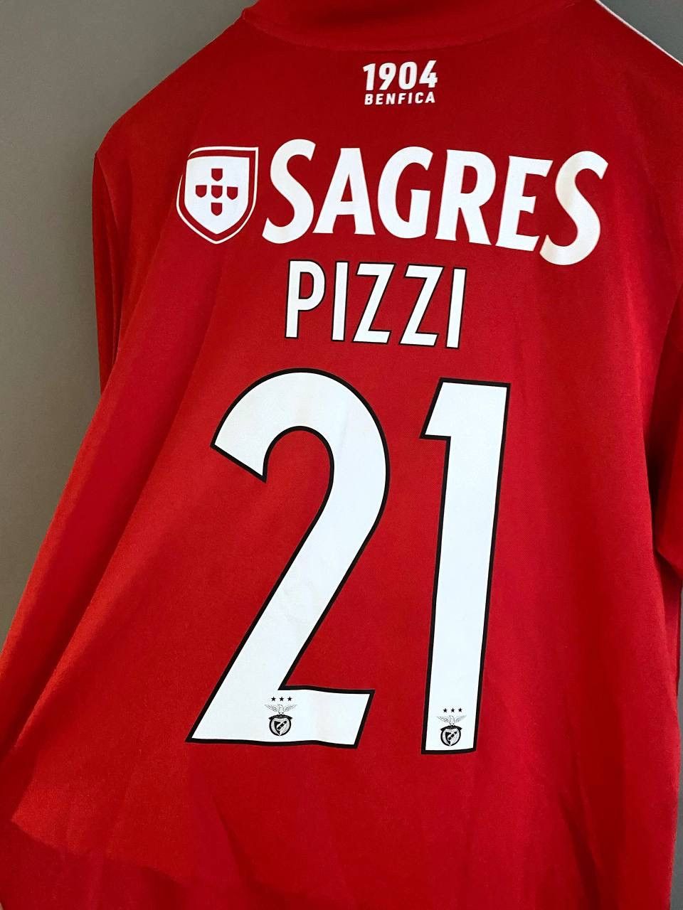 Adidas Benfica FC 2021/22 Home Football Soccer Jersey #21 PIZZI, L Size US L / EU 52-54 / 3 - 17 Thumbnail
