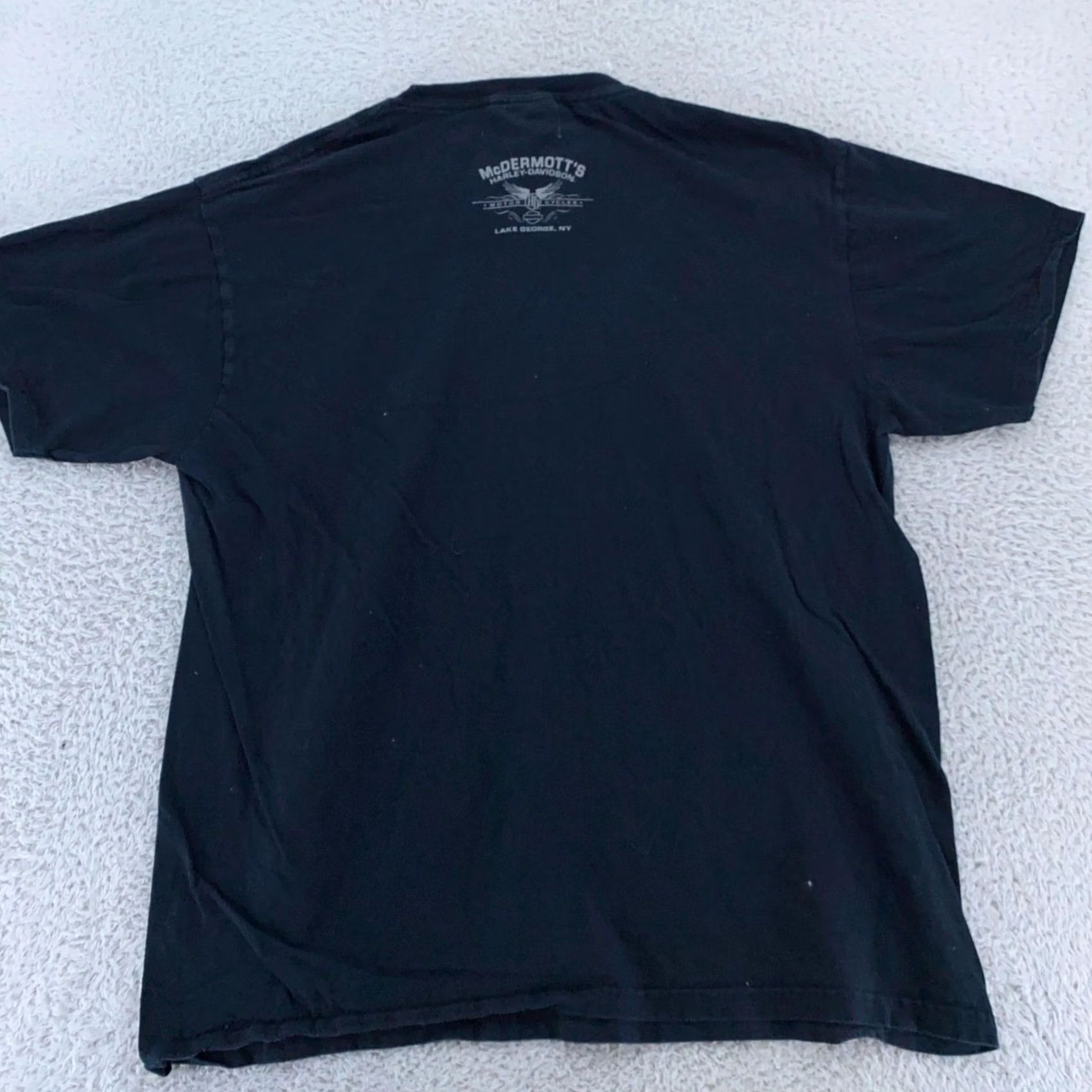 Harley Davidson Harley-Davidson Skull Biker T-Shirt Mens L Black Graphic Print Crew Neck Short Sleeve Cotton Size US L / EU 52-54 / 3 - 5 Thumbnail