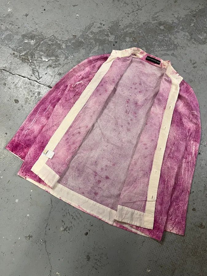 Issey Miyake Issey Miyake Pink Textured Shirt Size US S / EU 44-46 / 1 - 6 Thumbnail