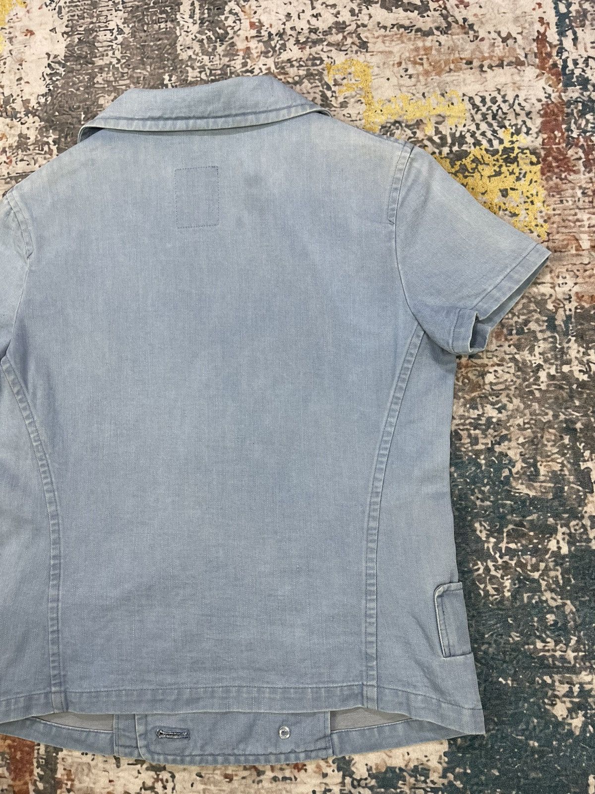Limi Feu LIMI feu Cotton Crop Double Breasted Denim Jacket Size S / US 4 / IT 40 - 7 Thumbnail