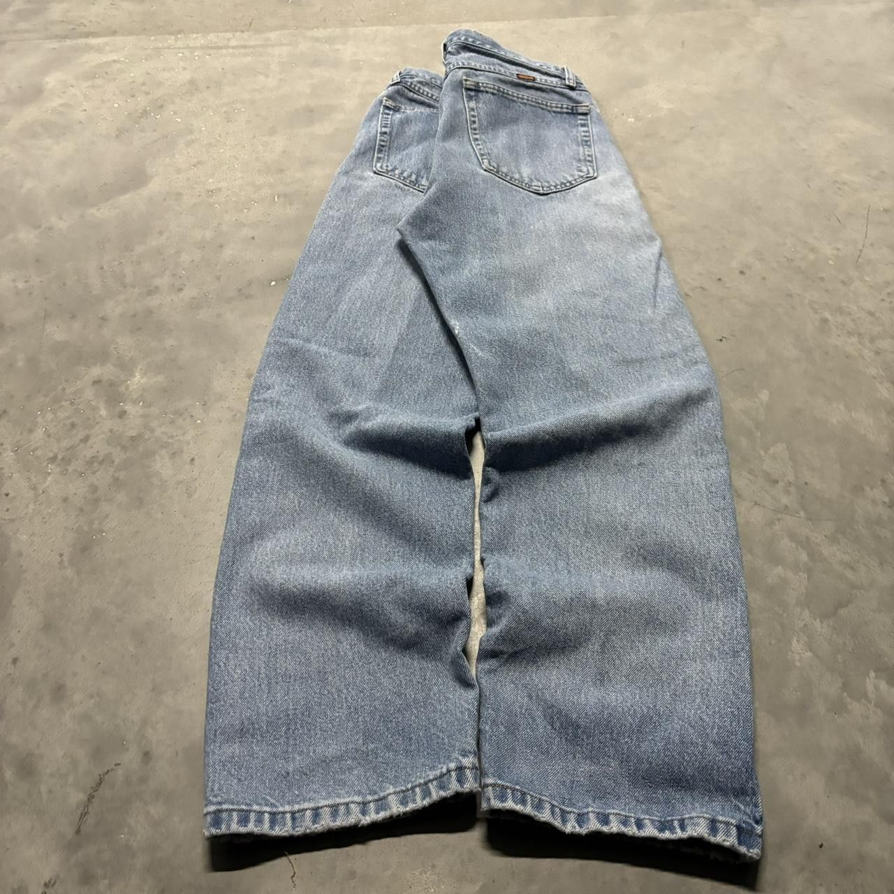Japanese Brand × Vintage Crazy Vintage Y2K/2000s Grunge Faded Light Wash Essential Denim Jeans! Size US 32 / EU 48 - 4 Thumbnail