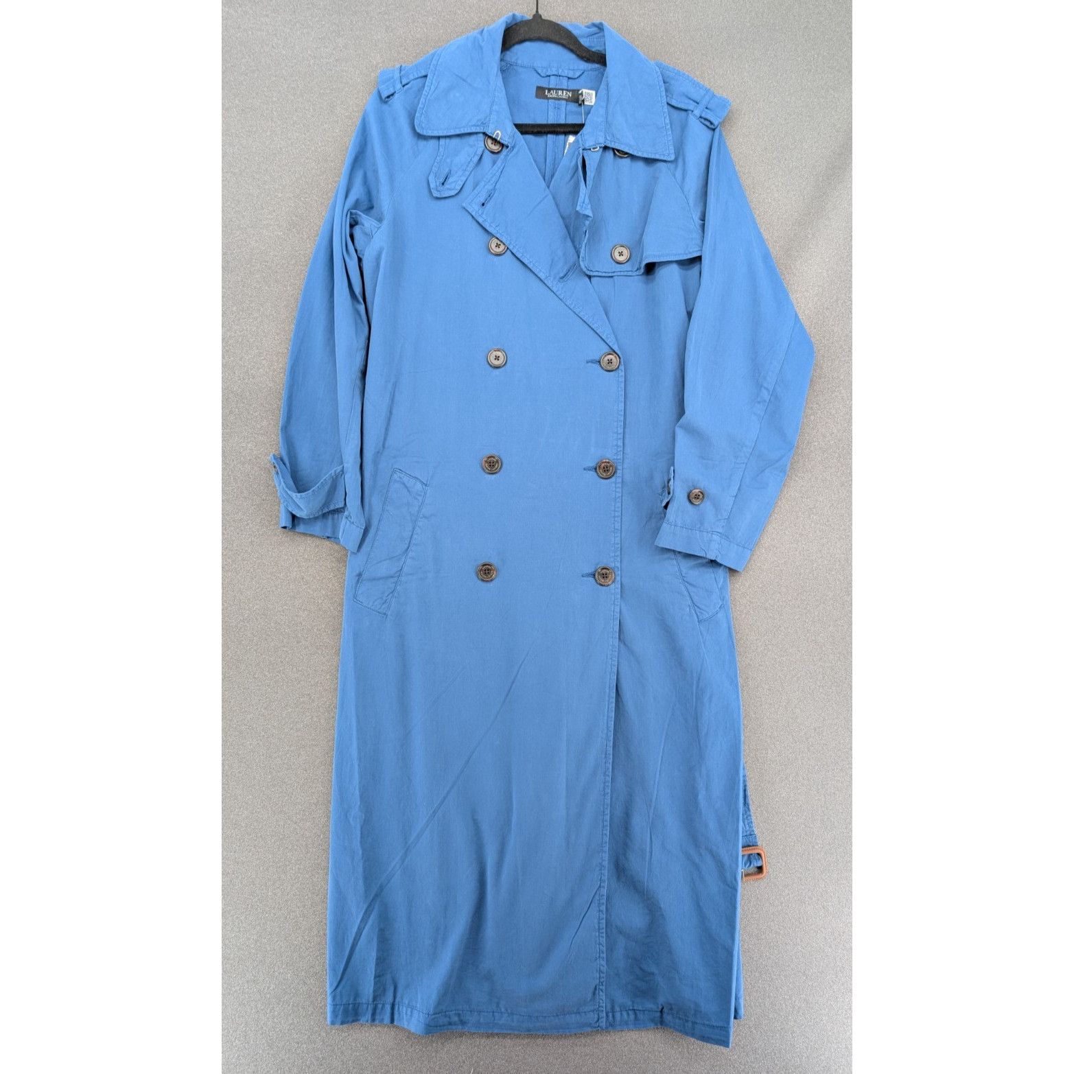 Lauren Ralph Lauren Lauren Ralph Lauren Trench Coat Women 4 Blue Classic Double Size S / US 4 / IT 40 - 1 Thumbnail