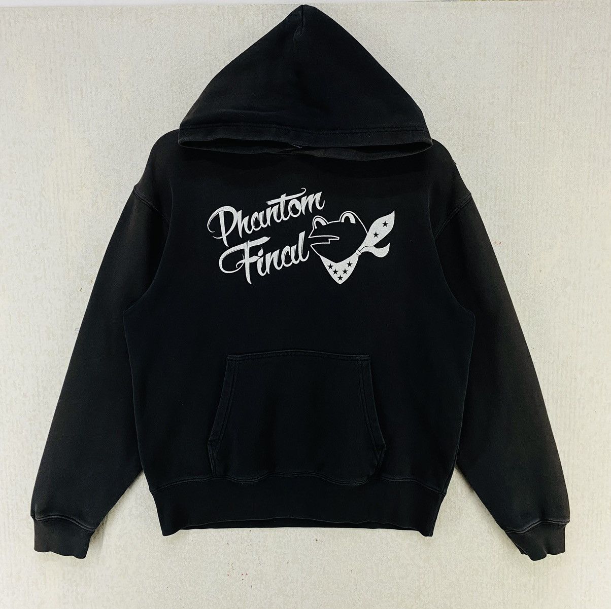 Vintage Vintage Phantom Rider Hoodie Big Logo Spellout Pullover Size US M / EU 48-50 / 2 - 1 Thumbnail
