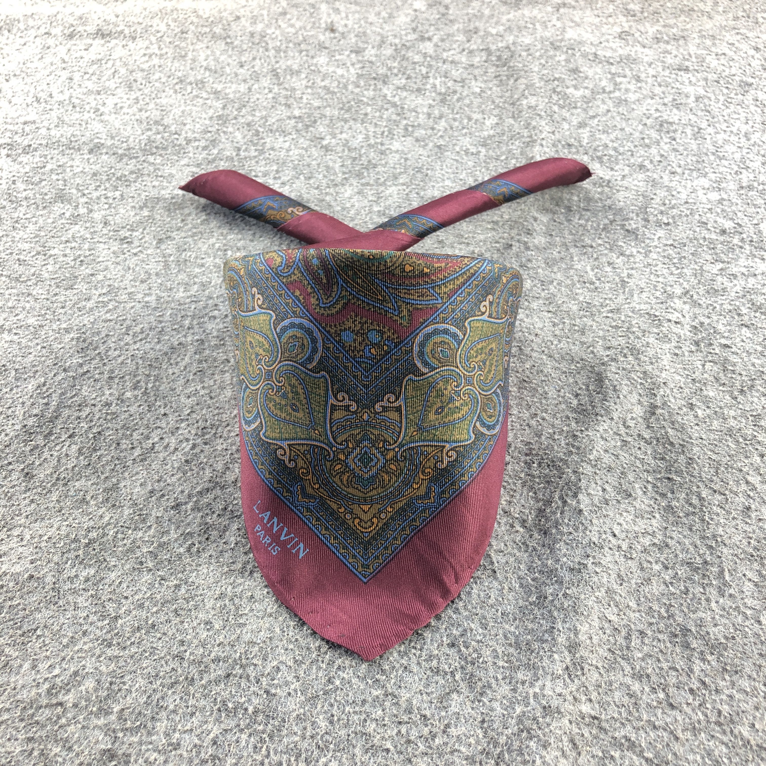 Lanvin Lanvin Paisley Handkerchief Neckerchief Bandana H2775 Size ONE SIZE - 1 Thumbnail