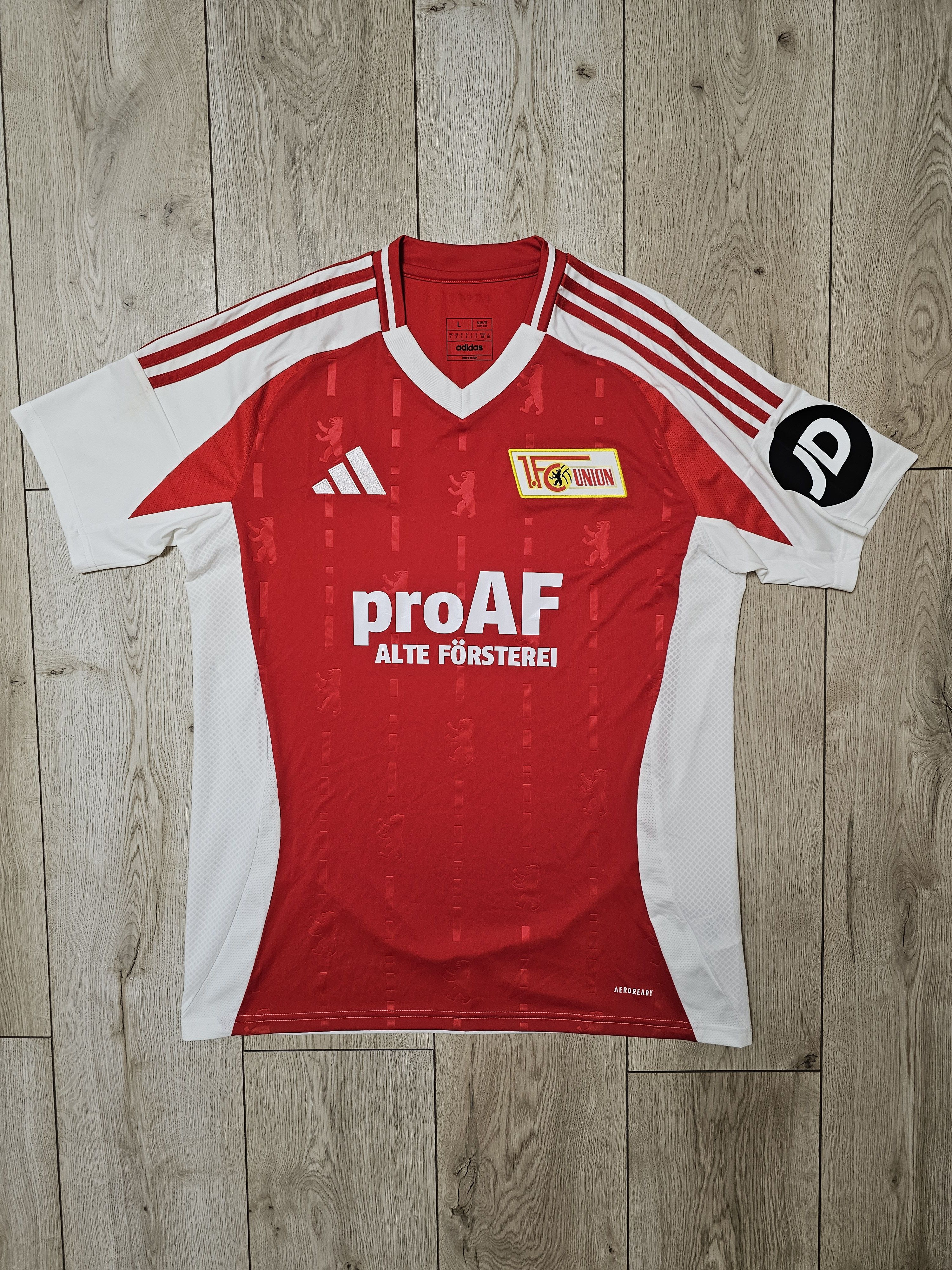 Adidas FC UNION BERLIN 2024 2025 HOME FOOTBALL SHIRT SOCCER JERSEY Size US L / EU 52-54 / 3 - 1 Thumbnail