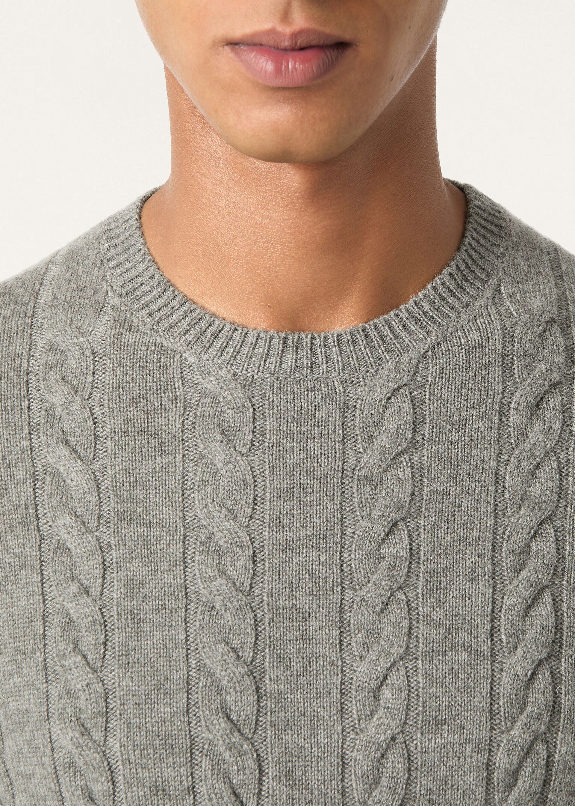 Loro Piana os11x0226 FAQ4517 Cedar Crewneck Sweater in Glacier Sky Size US L / EU 52-54 / 3 - 3 Thumbnail