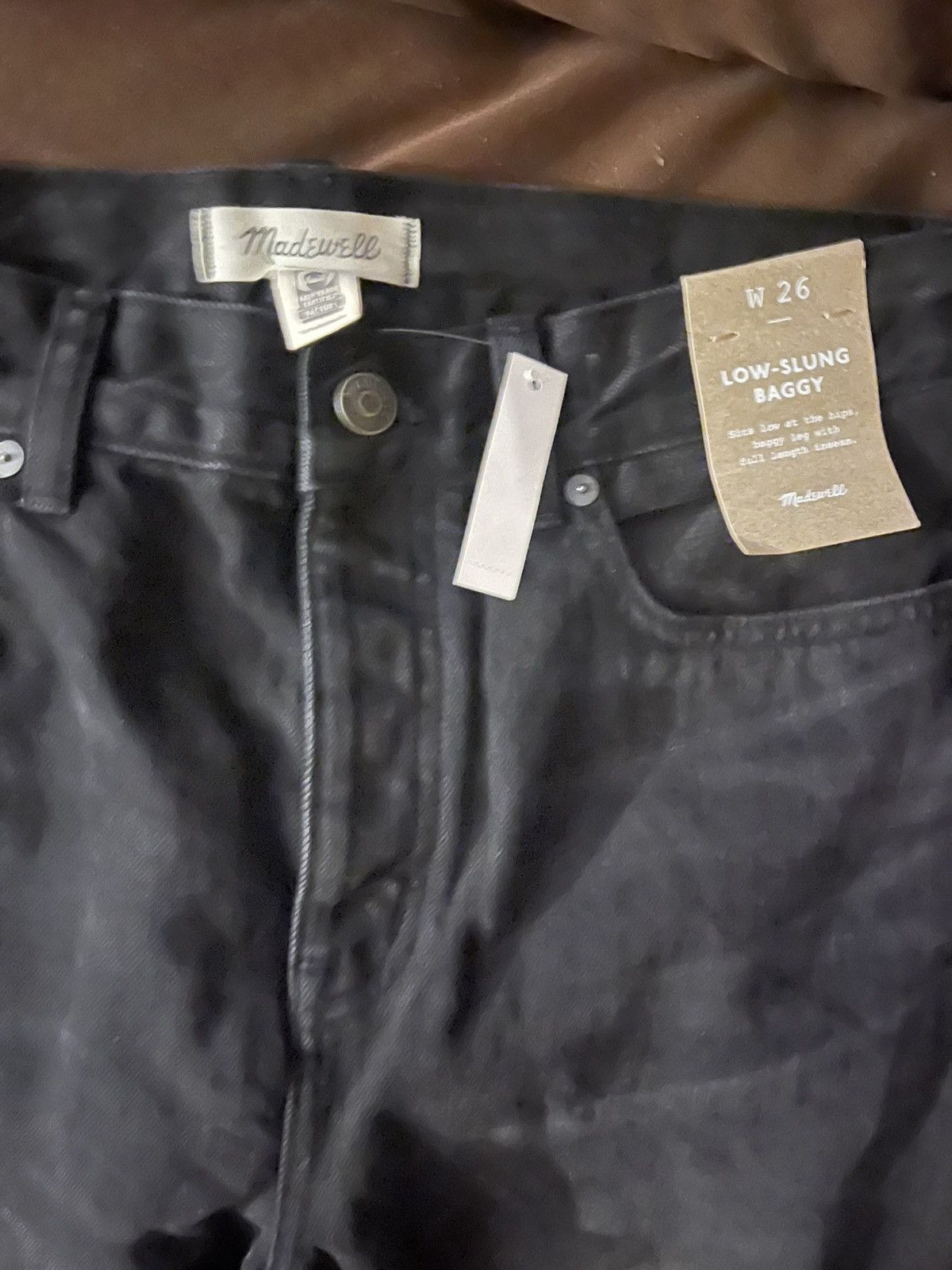 Madewell MADEWELL Black Low-Slung Baggy Jeans W:26 / Orig: $148 Size 26" / US 2 / IT 38 - 3 Thumbnail