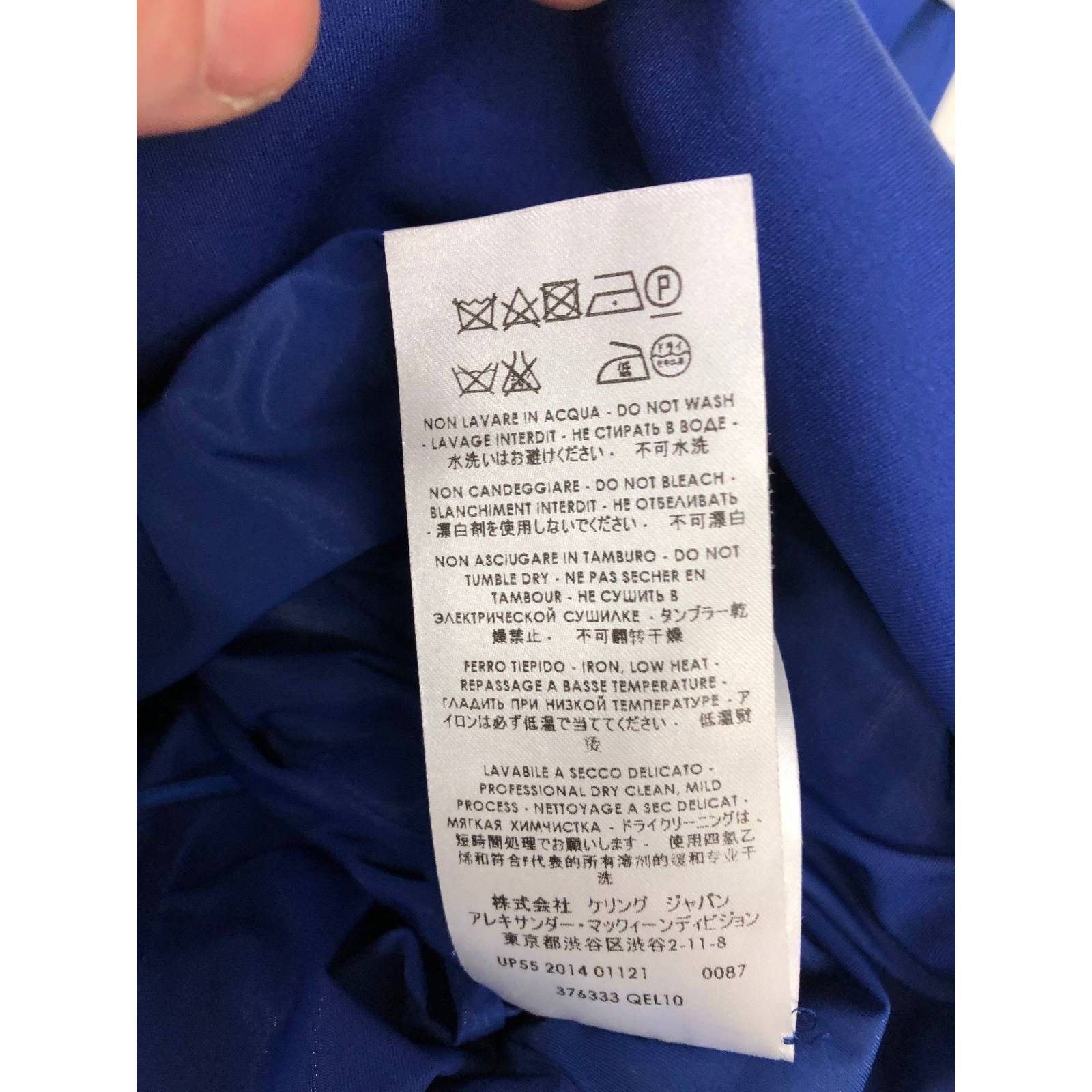Alexander McQueen Alexander McQueen Blue Fitted Dress - IT40 Size S / US 4 / IT 40 - 5 Thumbnail