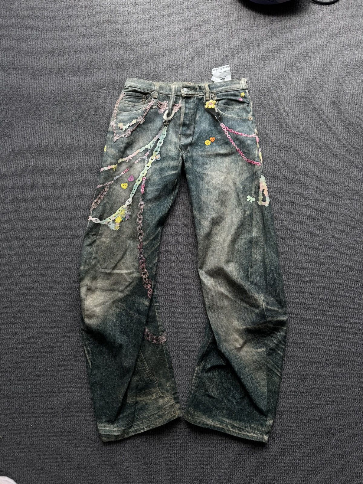 Acne Studios printed chain kawaii embellished jeans Size US 32 / EU 48 - 1 Thumbnail