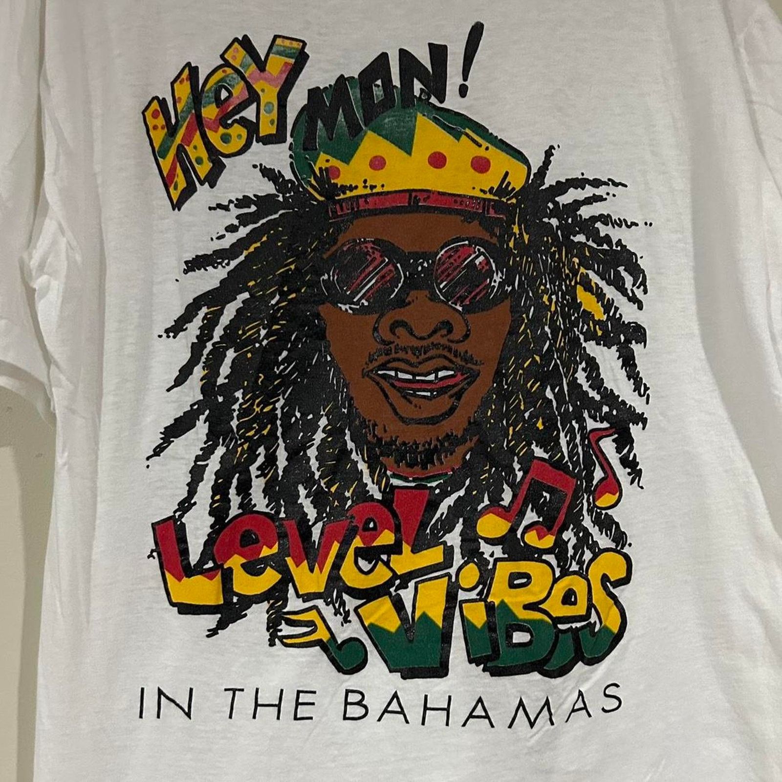 Other Vintage Hey Mon Rasta Bahamas Tee Shirt Size US L / EU 52-54 / 3 - 2 Thumbnail