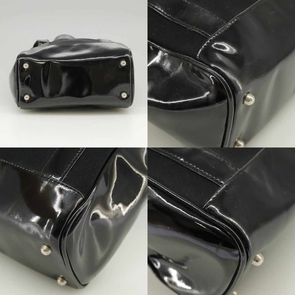 Gucci GUCCI Hand Bag Enamel Black Size ONE SIZE - 10 Thumbnail