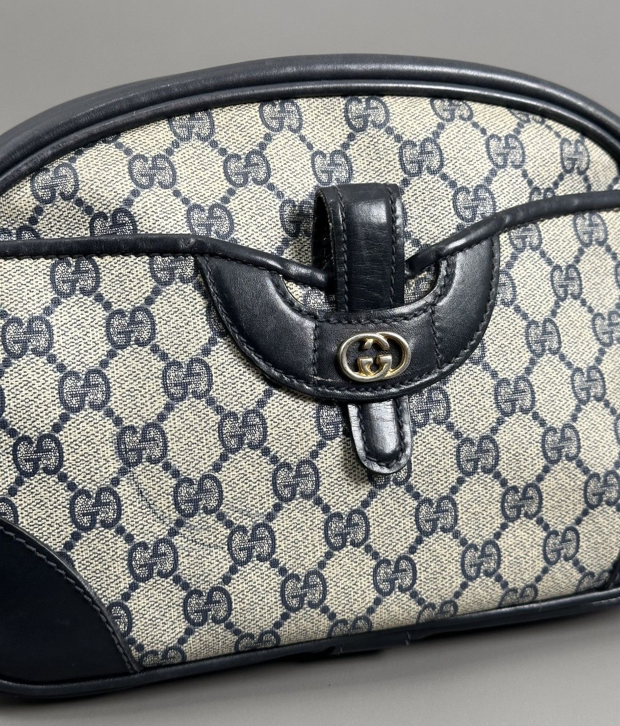 Gucci Gucci - Vintage GG Monogram Supreme Pattern - Coated - Navy Size ONE SIZE - 5 Thumbnail