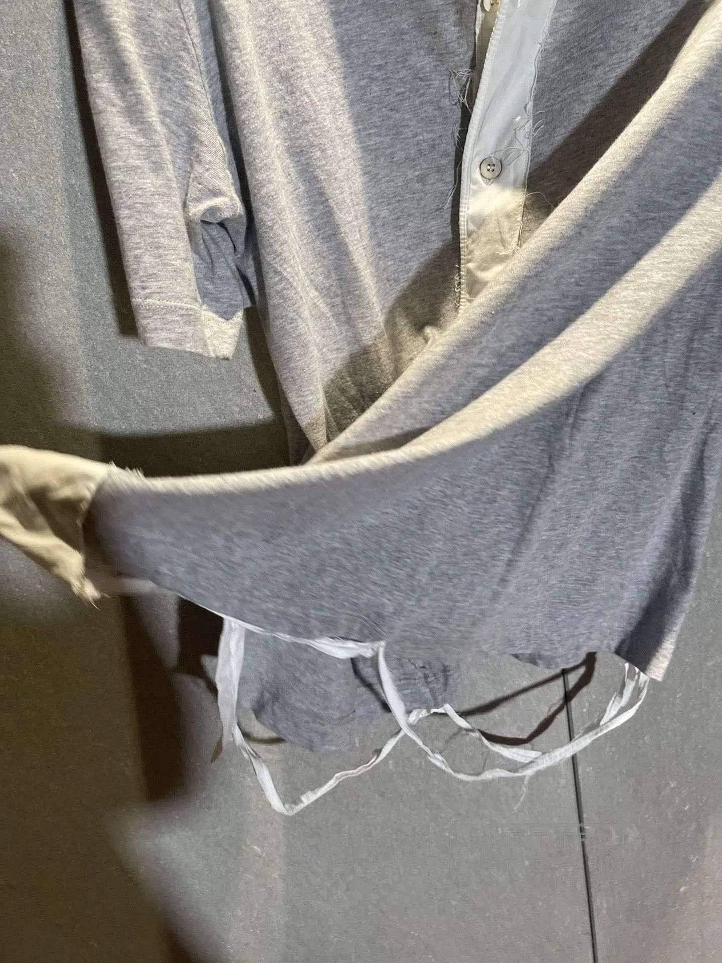 Hussein Chalayan hybrid cotton jersey short sleeve shirt. Size US M / EU 48-50 / 2 - 5 Thumbnail