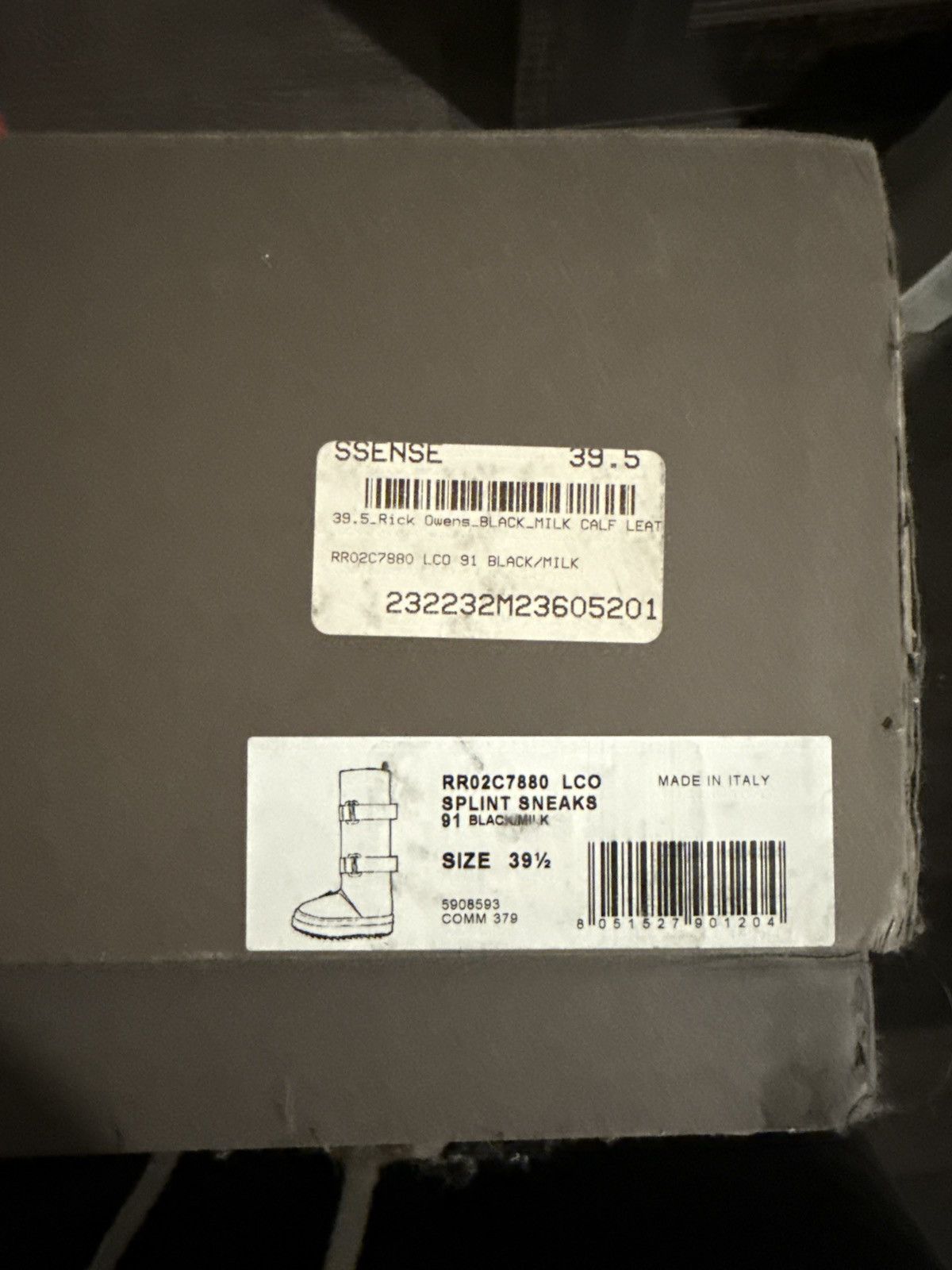 Rick Owens Black splint boots (white bottom) Size US 6.5 / EU 39-40 - 7 Thumbnail