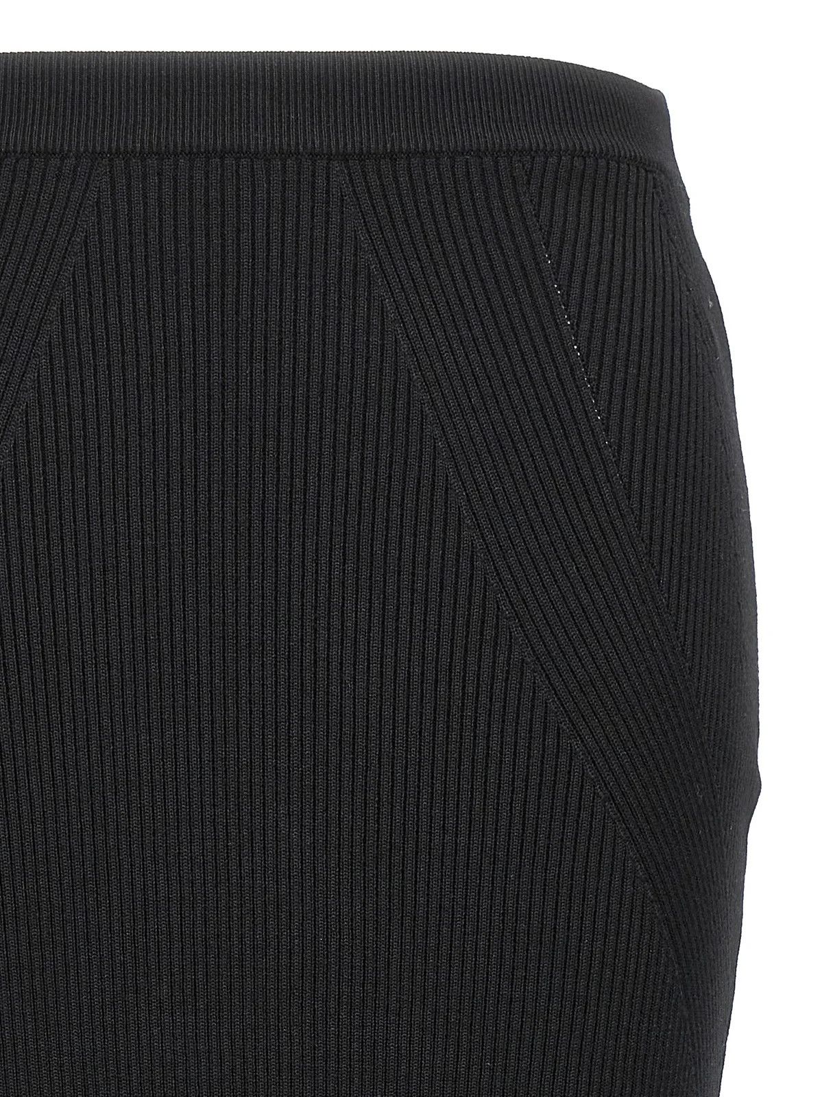 Alexander McQueen o1y0325 Midi Skirt in Black Size 30" / US 8 / IT 44 - 3 Thumbnail