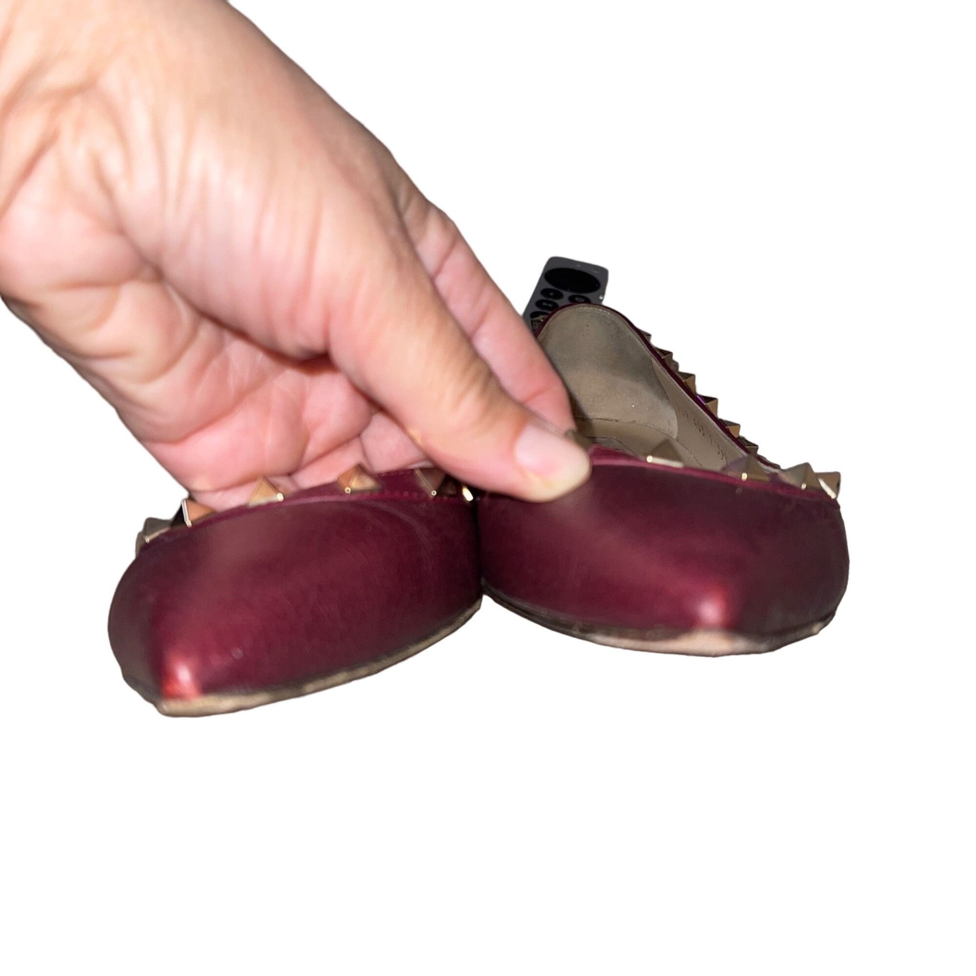 Valentino Valentino Garavan Womens Flats Size 9.5 Burgundy Size US 9.5 / IT 39.5 - 9 Thumbnail