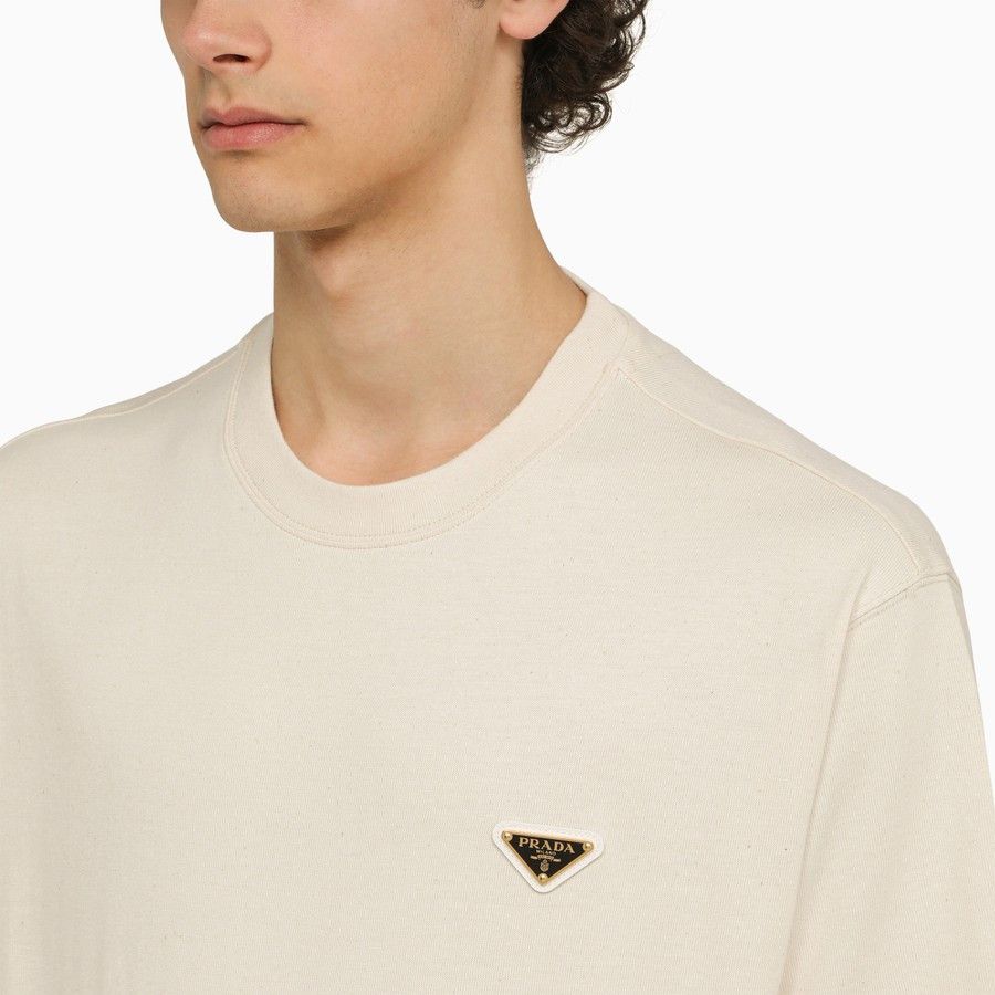 90s prada B.D nylon shirt beige (38)｜ファッション