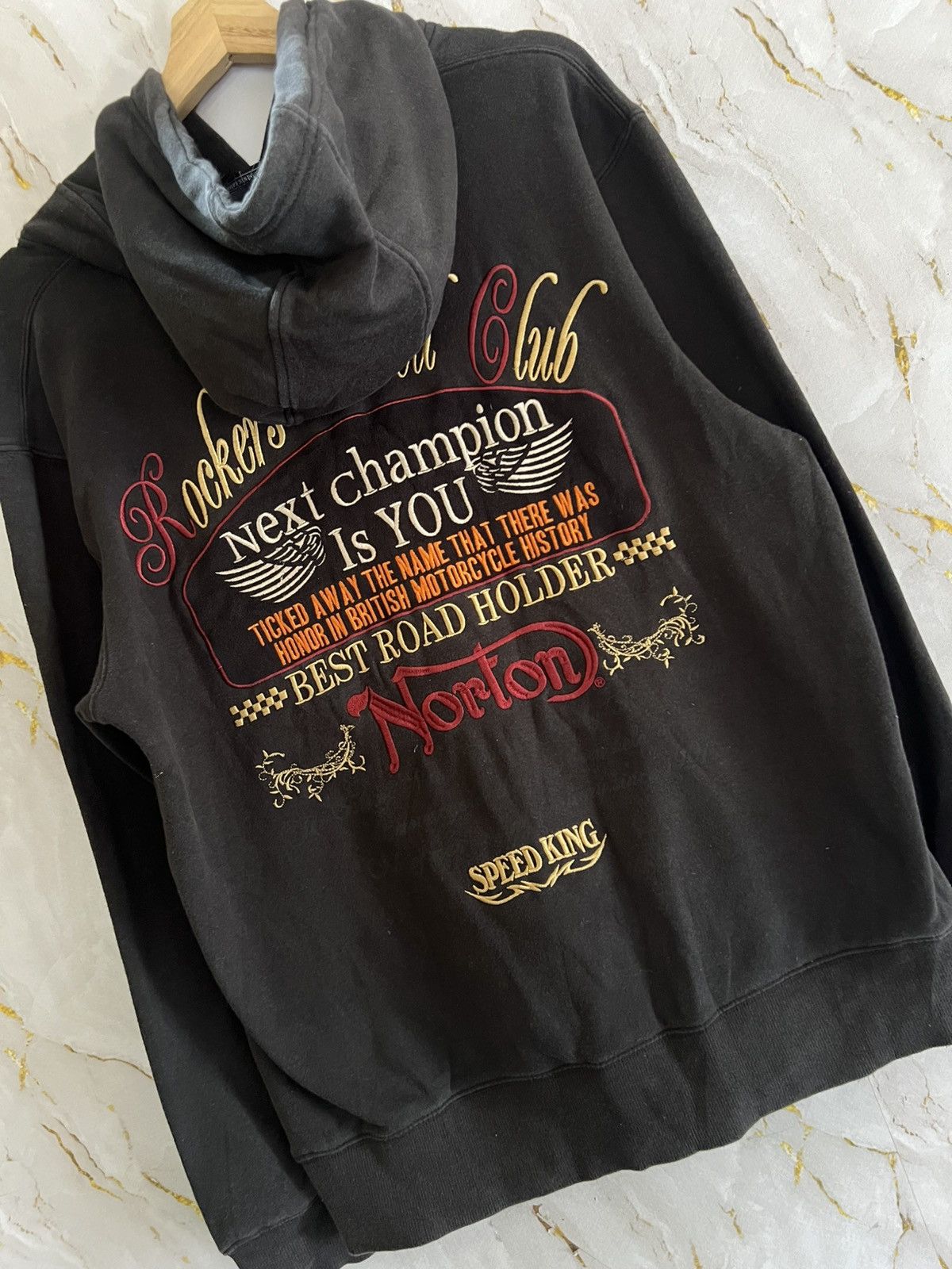 Norton Norton Hoodie – Vintage Motorcycle Streetwear Size US L / EU 52-54 / 3 - 4 Thumbnail