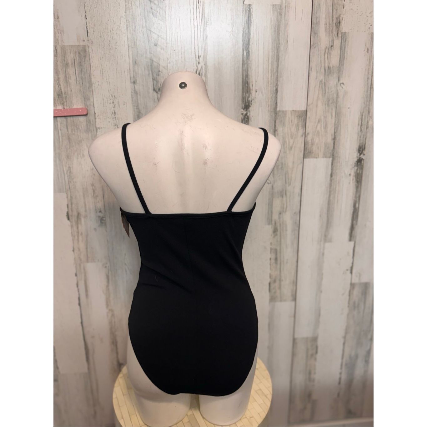 Other KRUSH Black Lace-Up Front Bodysuit Women’s Medium Spaghetti Size L / US 10 / IT 46 - 4 Thumbnail