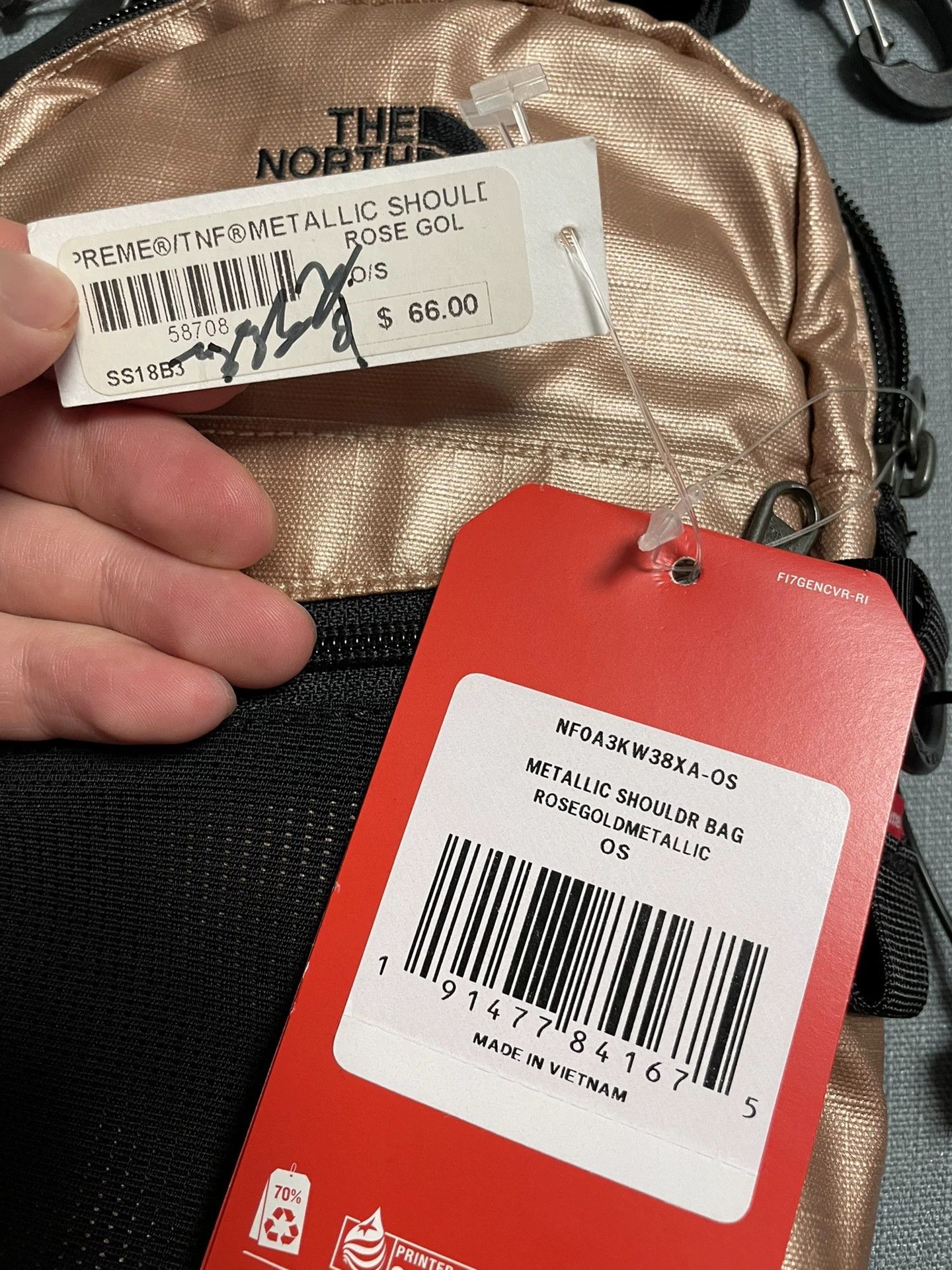 Supreme Supreme × The North Face 18SS Metallic Shoulder Bag Size ONE SIZE - 5 Thumbnail