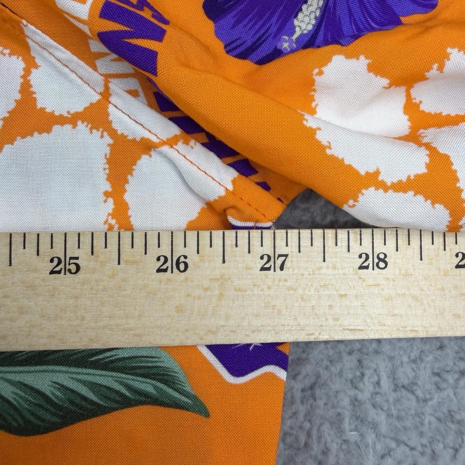 Champion Clemson Tigers Hawaiian 2XL Shirt Orange National Champions Size ONE SIZE - 6 Thumbnail