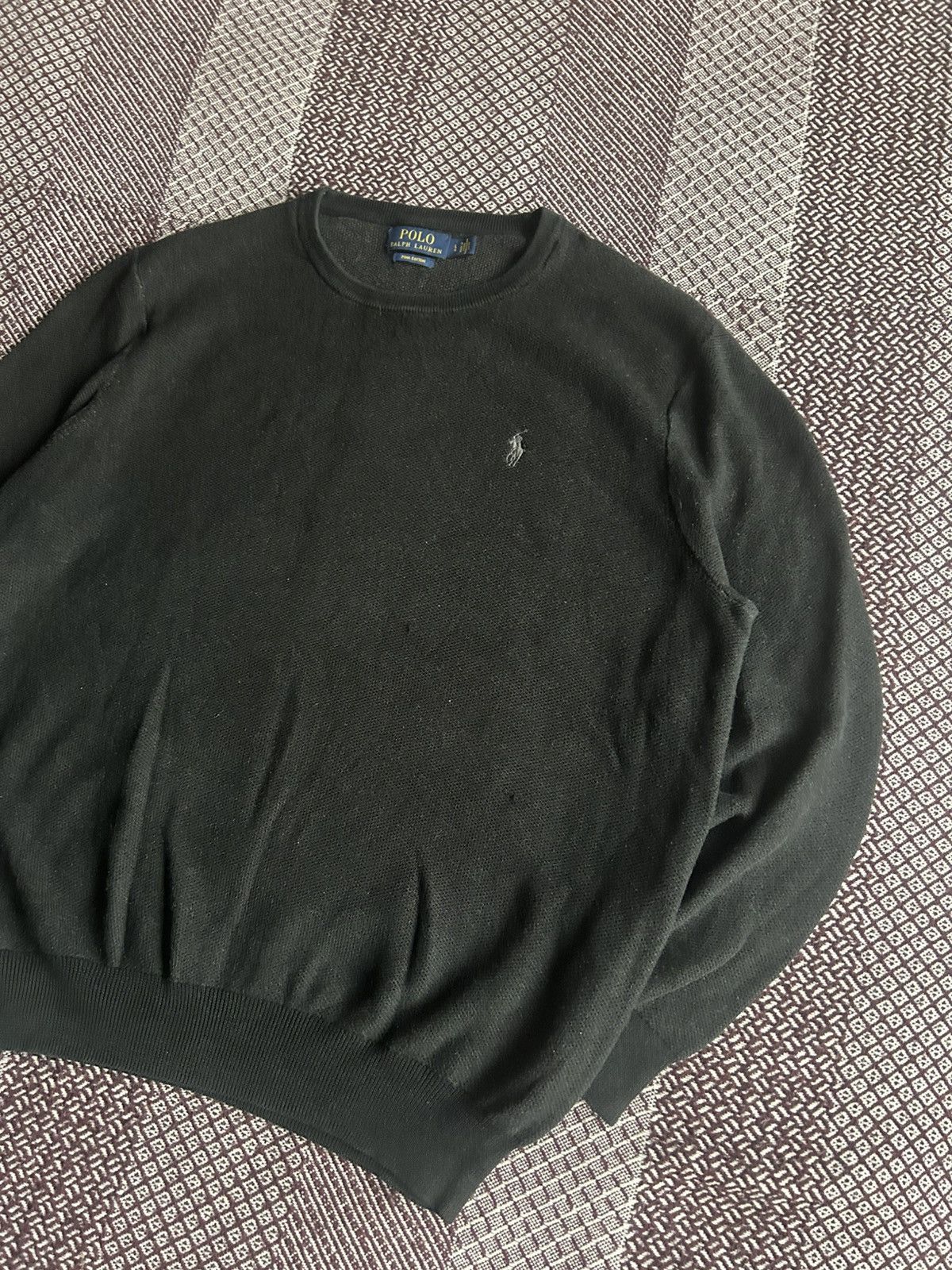 Polo Ralph Lauren Polo Ralph Lauren Pima Cotton Crewneck Sweater Solid Style Size US L / EU 52-54 / 3 - 2 Thumbnail